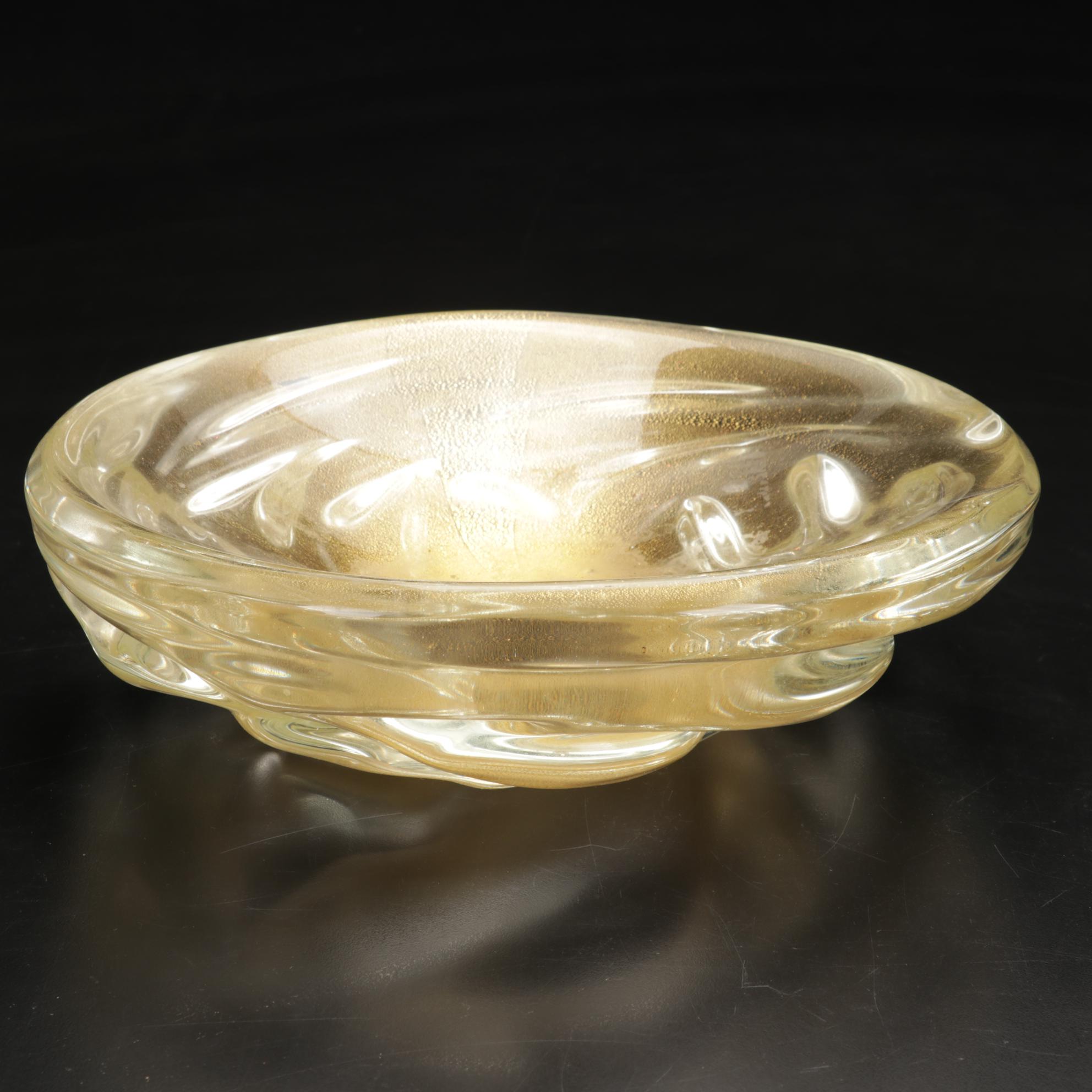 Josef Inwald, Barolac Art Deco Satined Fish-Motif Vase with Other Glass Bowls