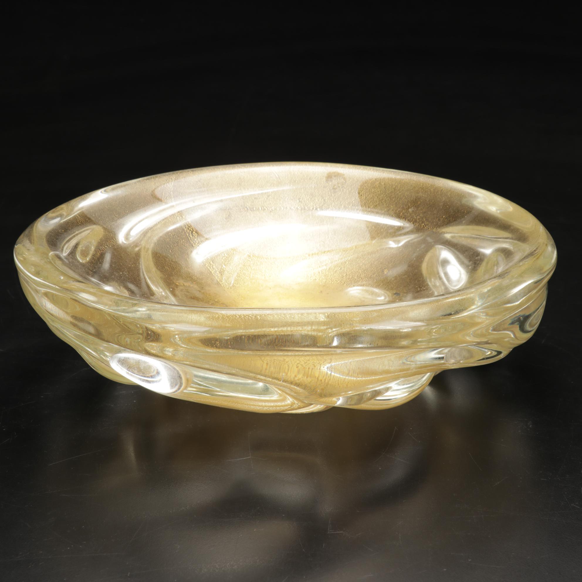 Josef Inwald, Barolac Art Deco Satined Fish-Motif Vase with Other Glass Bowls