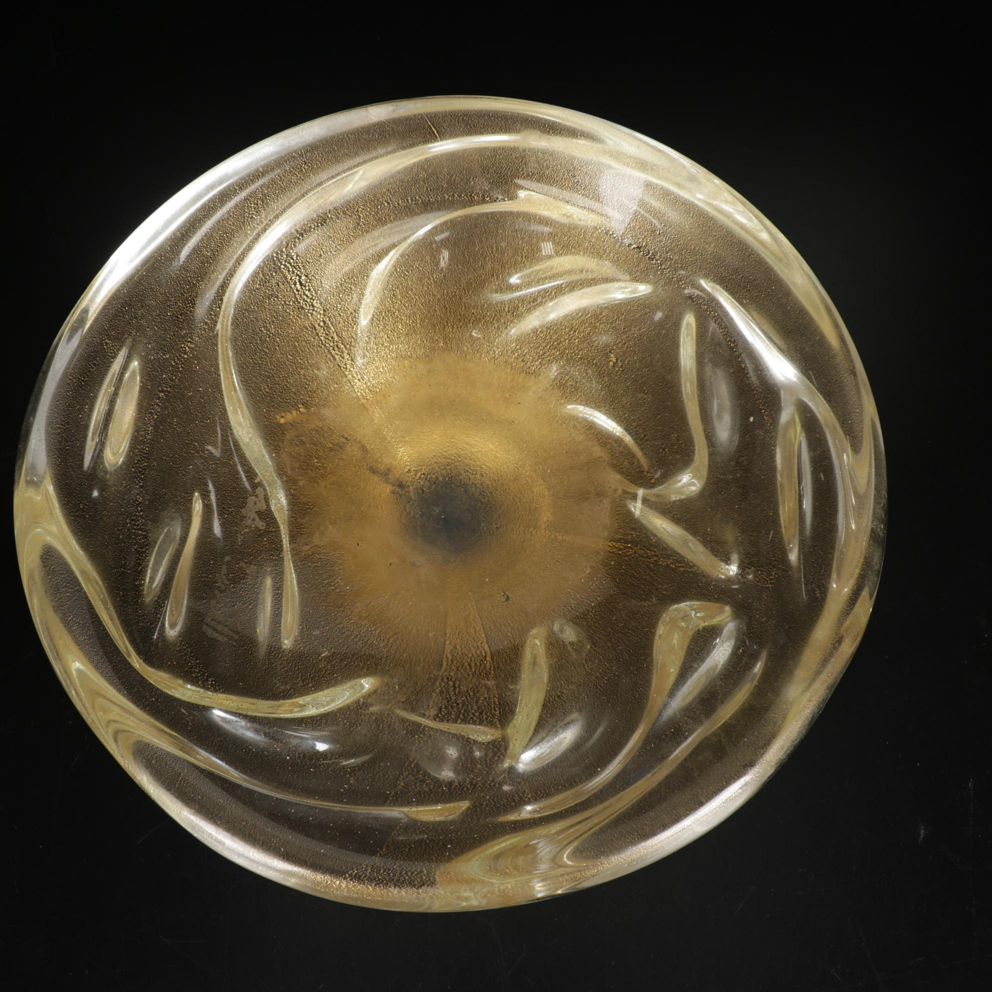 Josef Inwald, Barolac Art Deco Satined Fish-Motif Vase with Other Glass Bowls