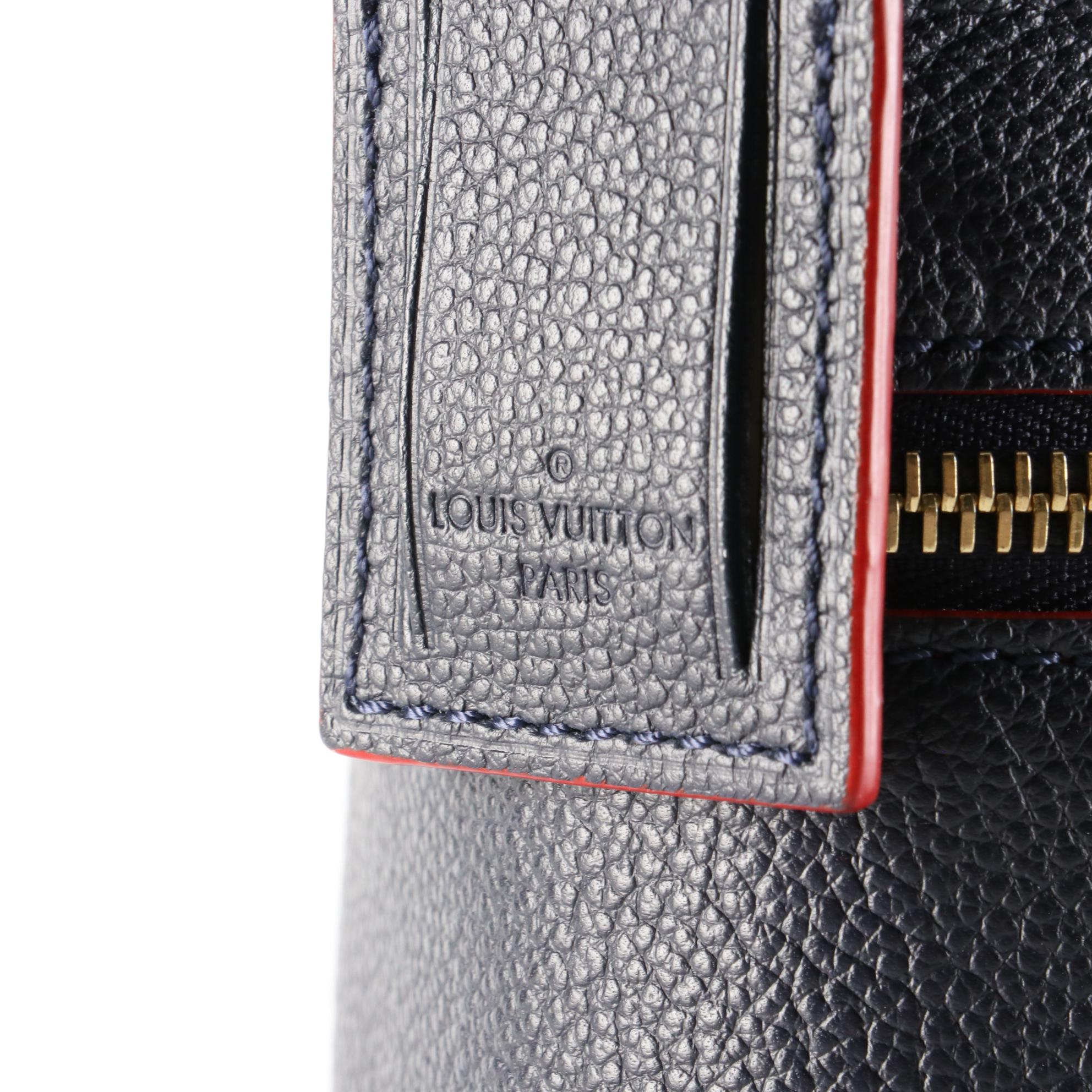 Louis Vuitton Melie Bag in Bleu Infini Empreinte Leather