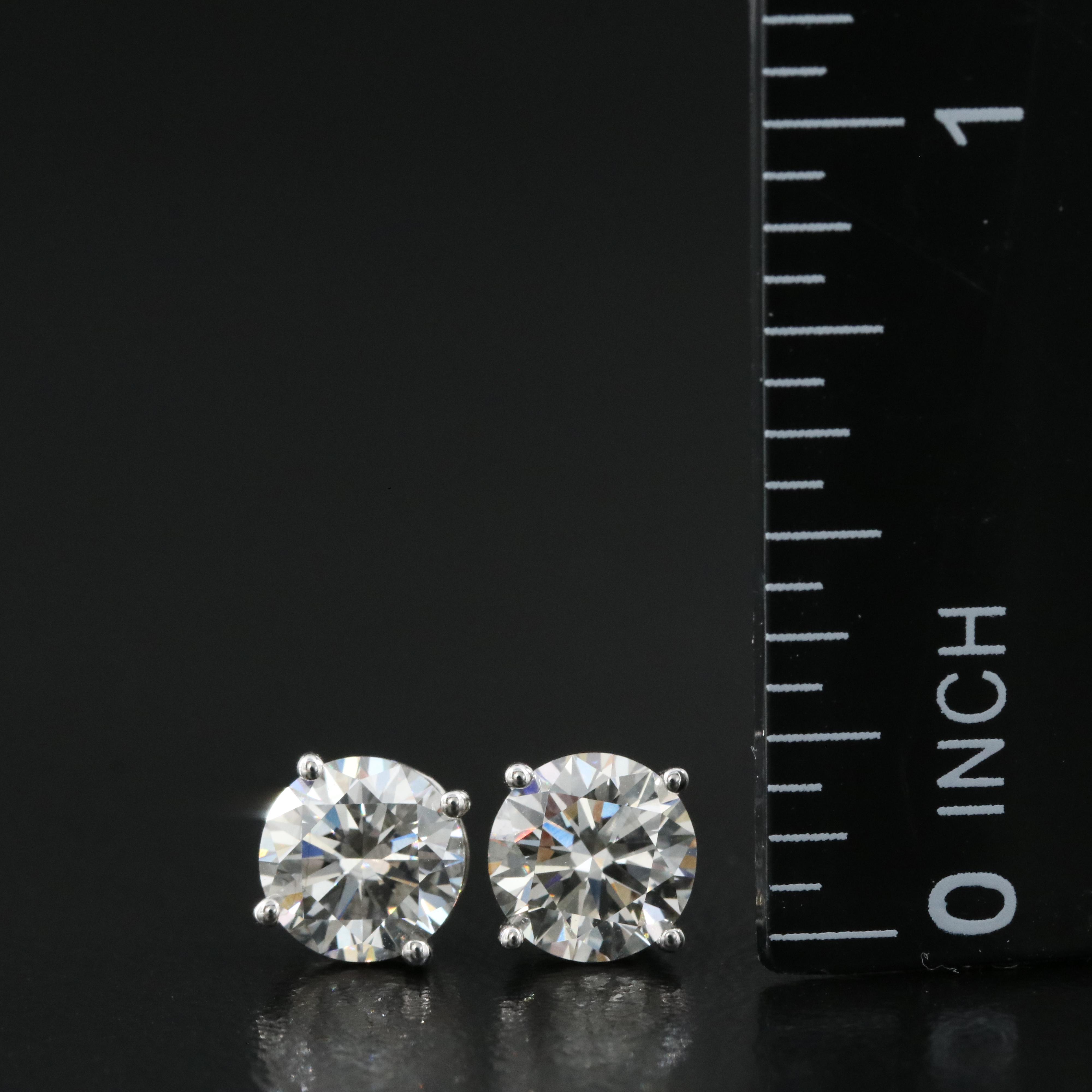 14K 2.03 CTW Lab Grown Diamond Stud Earrings