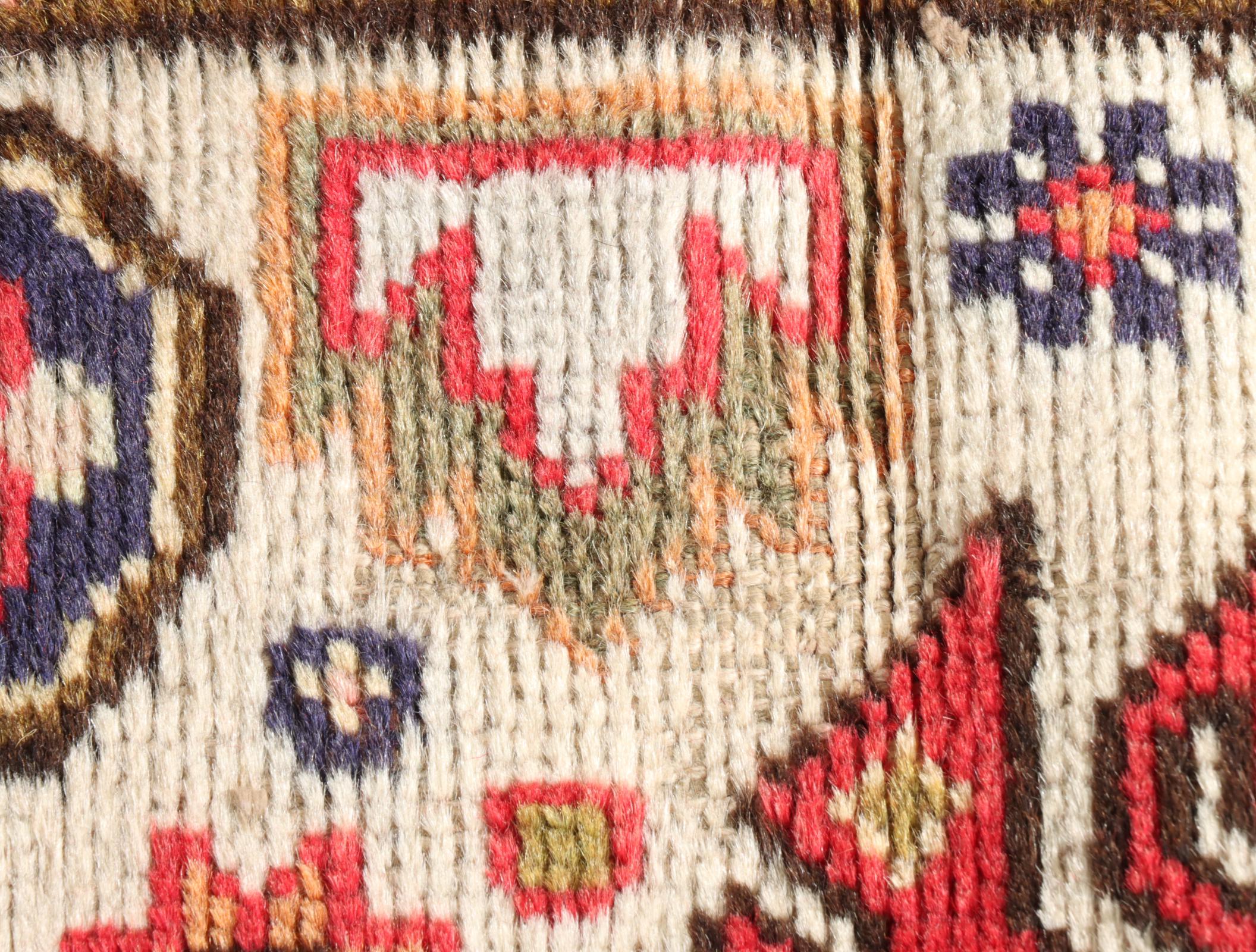 8'1 x 11'4 Hand-Knotted Persian Heriz Area Rug