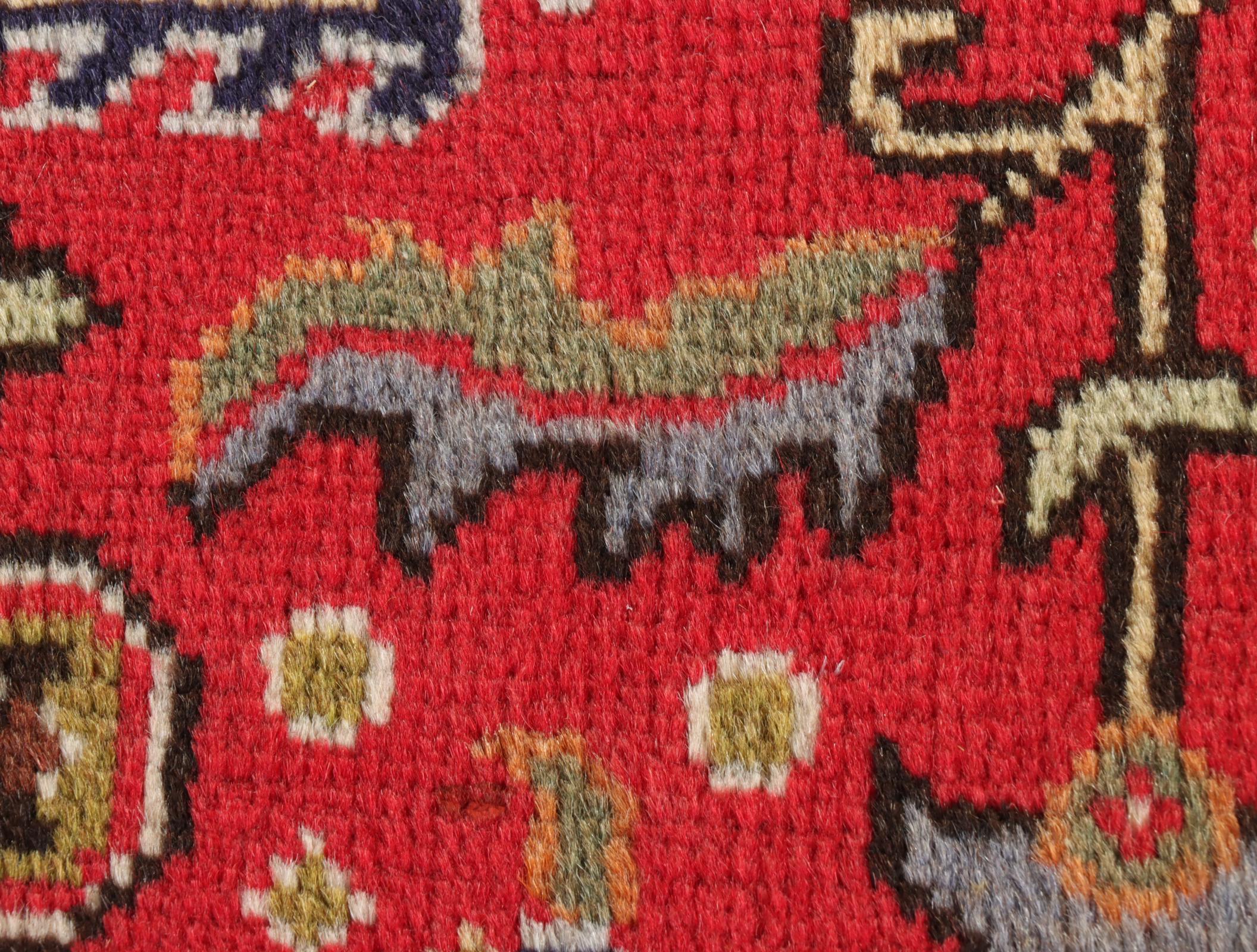 8'1 x 11'4 Hand-Knotted Persian Heriz Area Rug