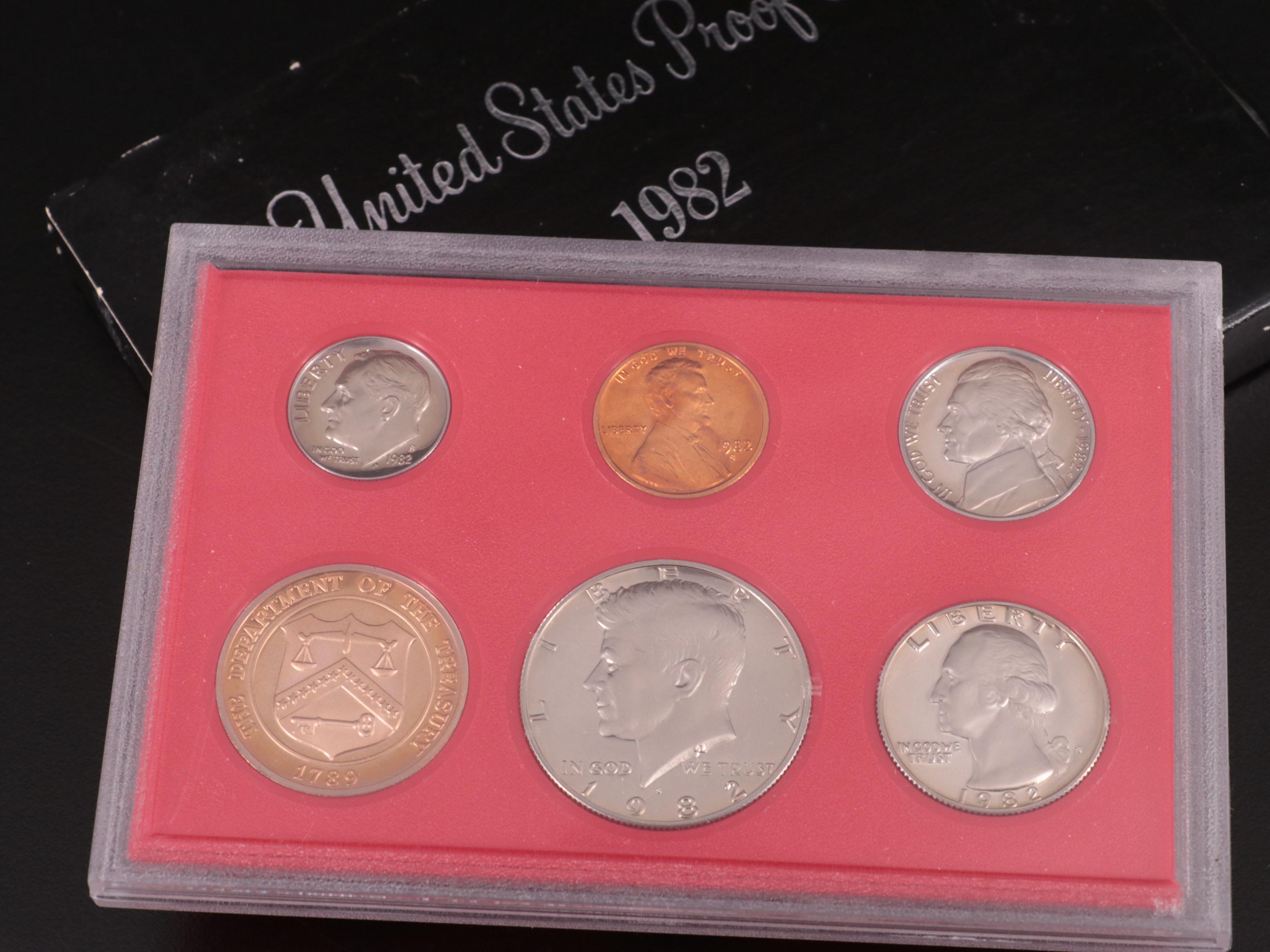 Nineteen United States Proof Sets, 1980–1982