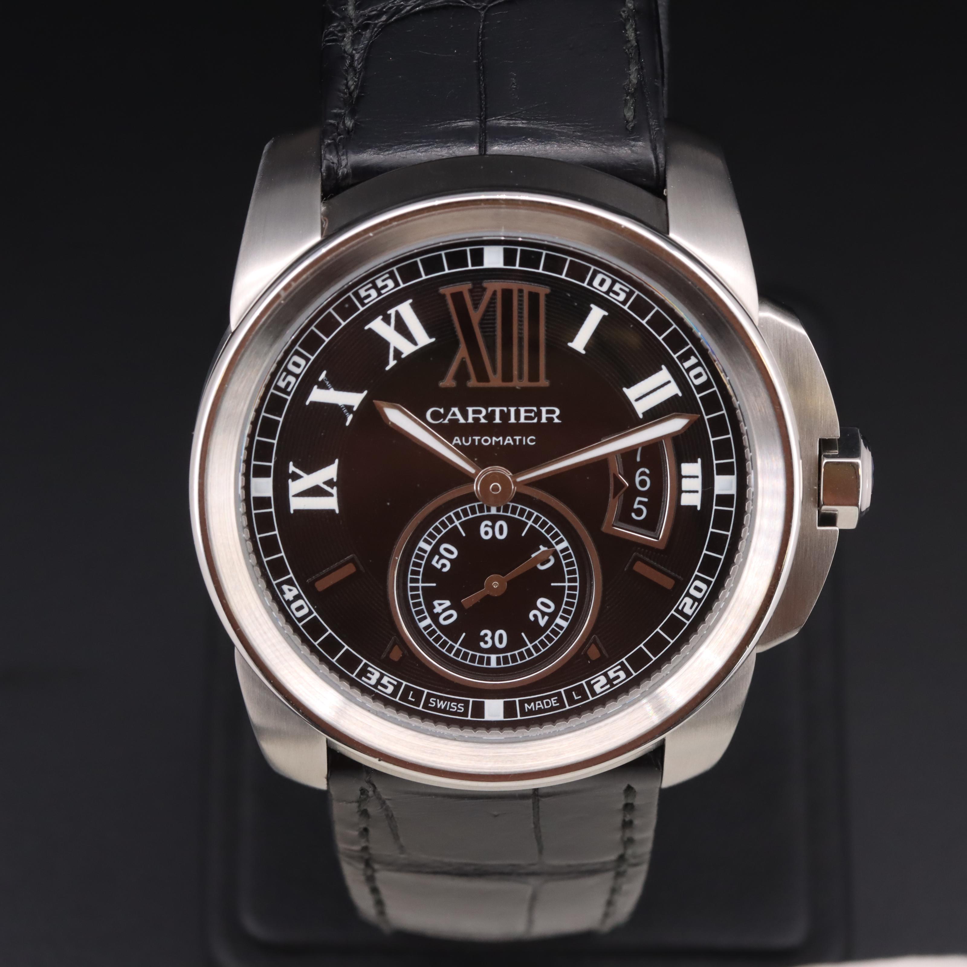 Cartier Calibre de Cartier 42mm Black Dial Steel Automatic Watch