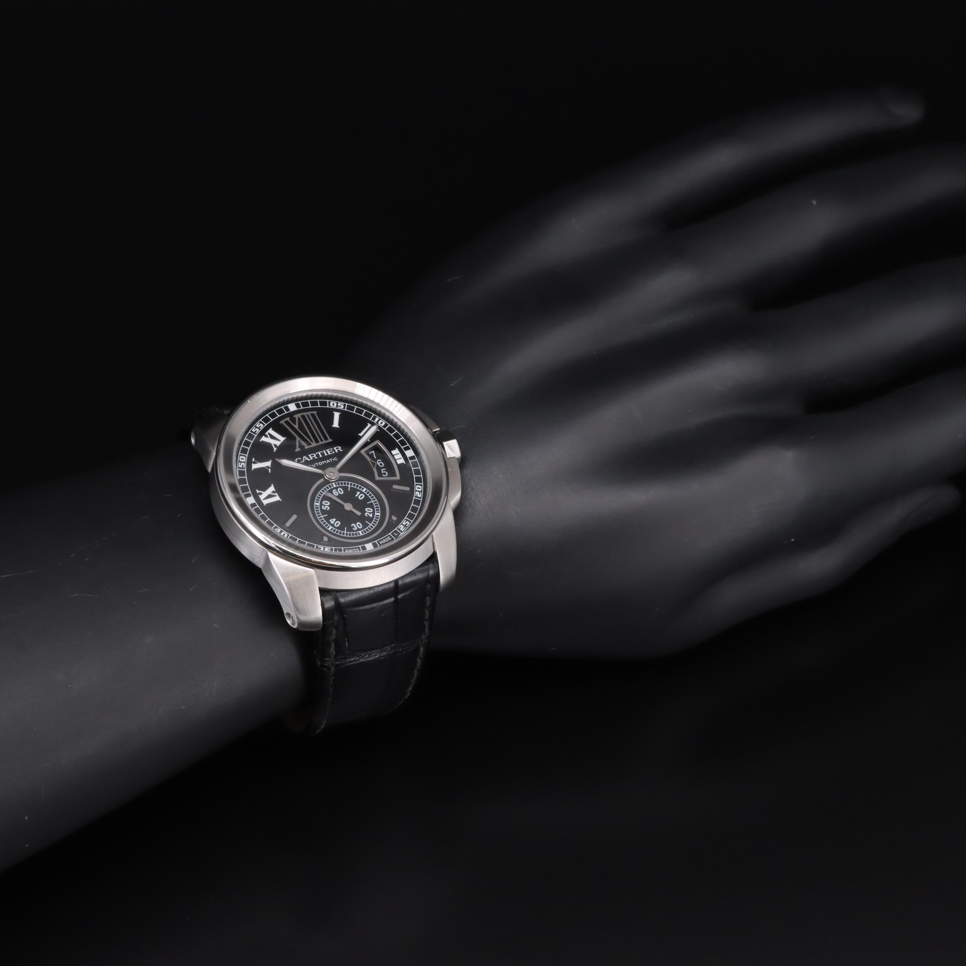 Cartier Calibre de Cartier 42mm Black Dial Steel Automatic Watch