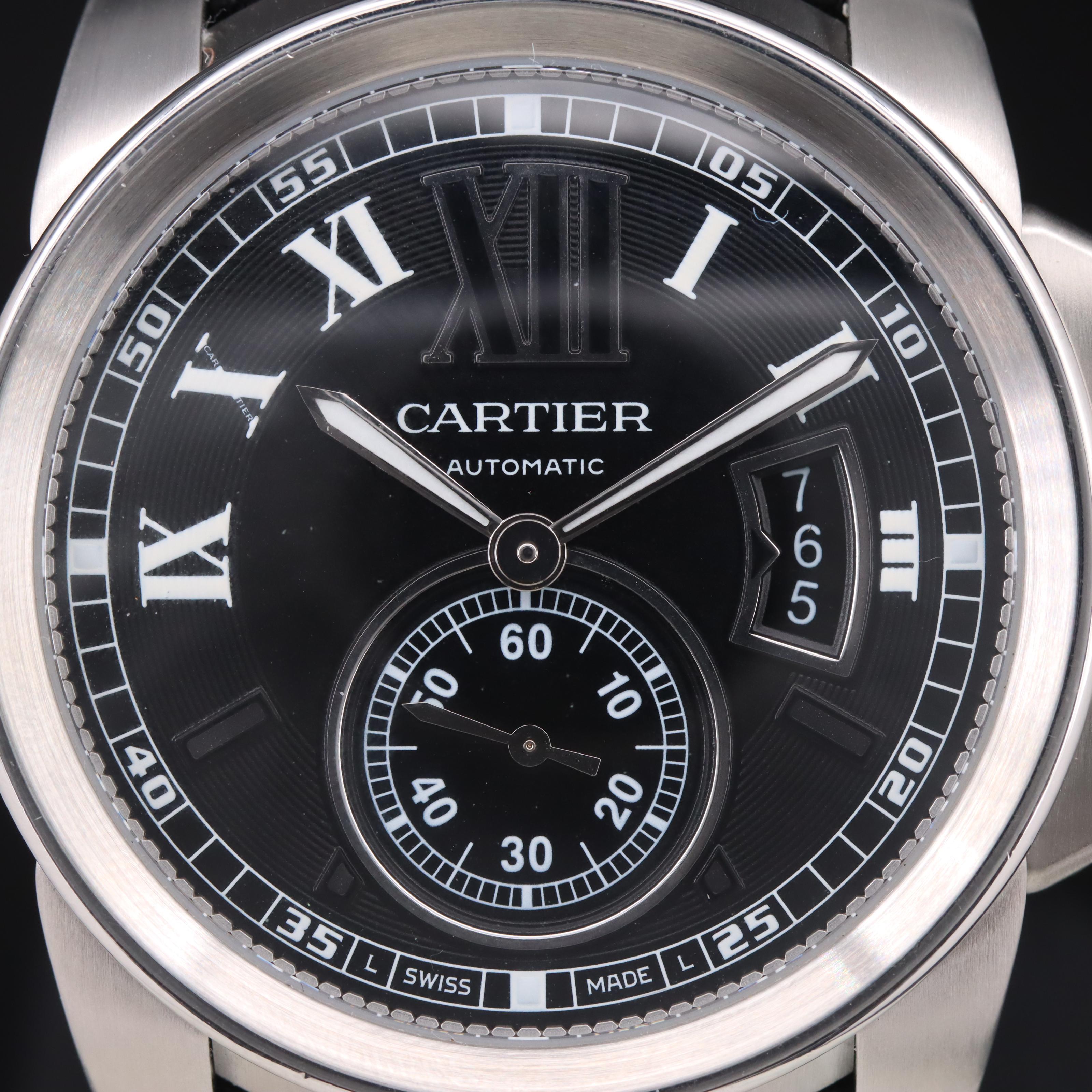 Cartier Calibre de Cartier 42mm Black Dial Steel Automatic Watch