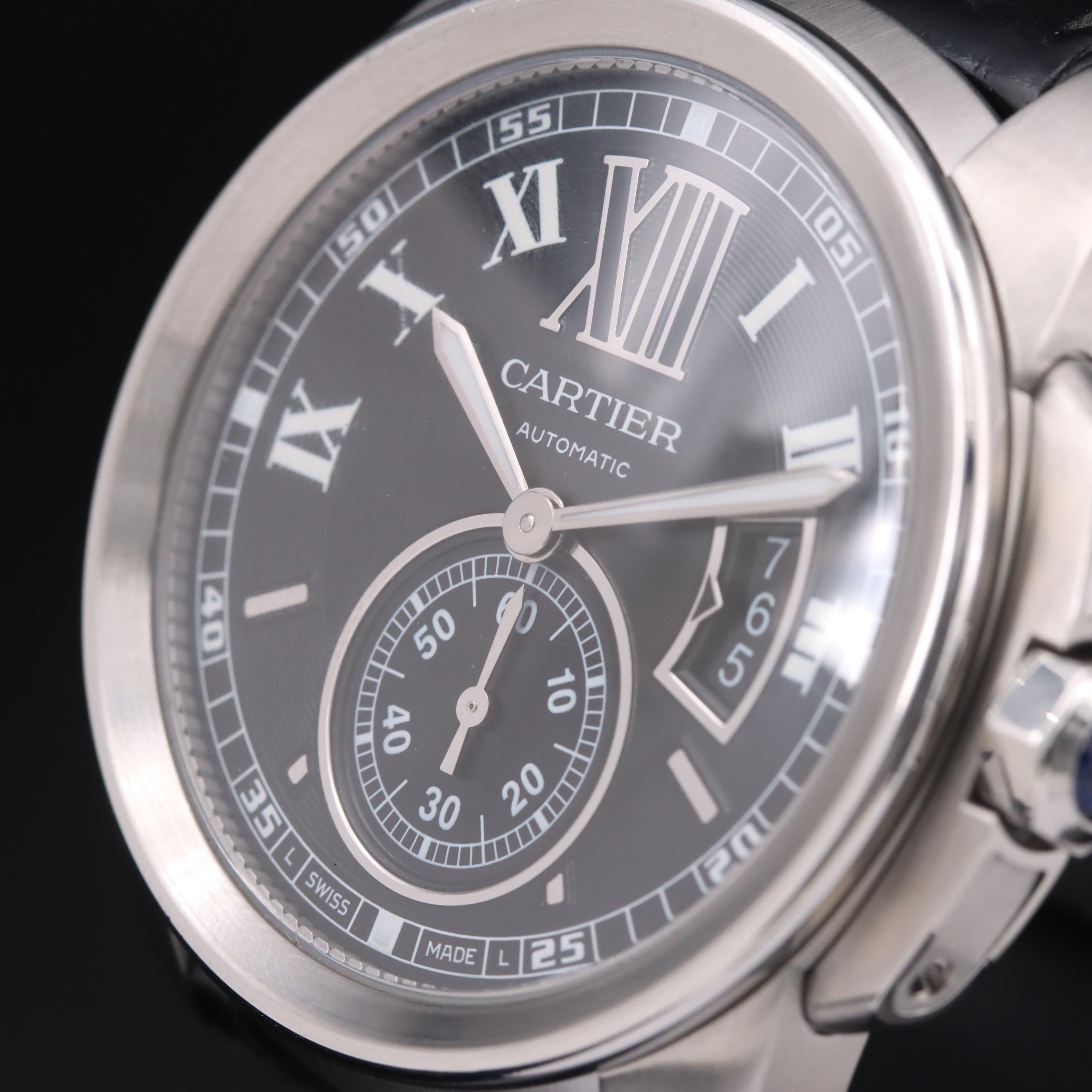 Cartier Calibre de Cartier 42mm Black Dial Steel Automatic Watch