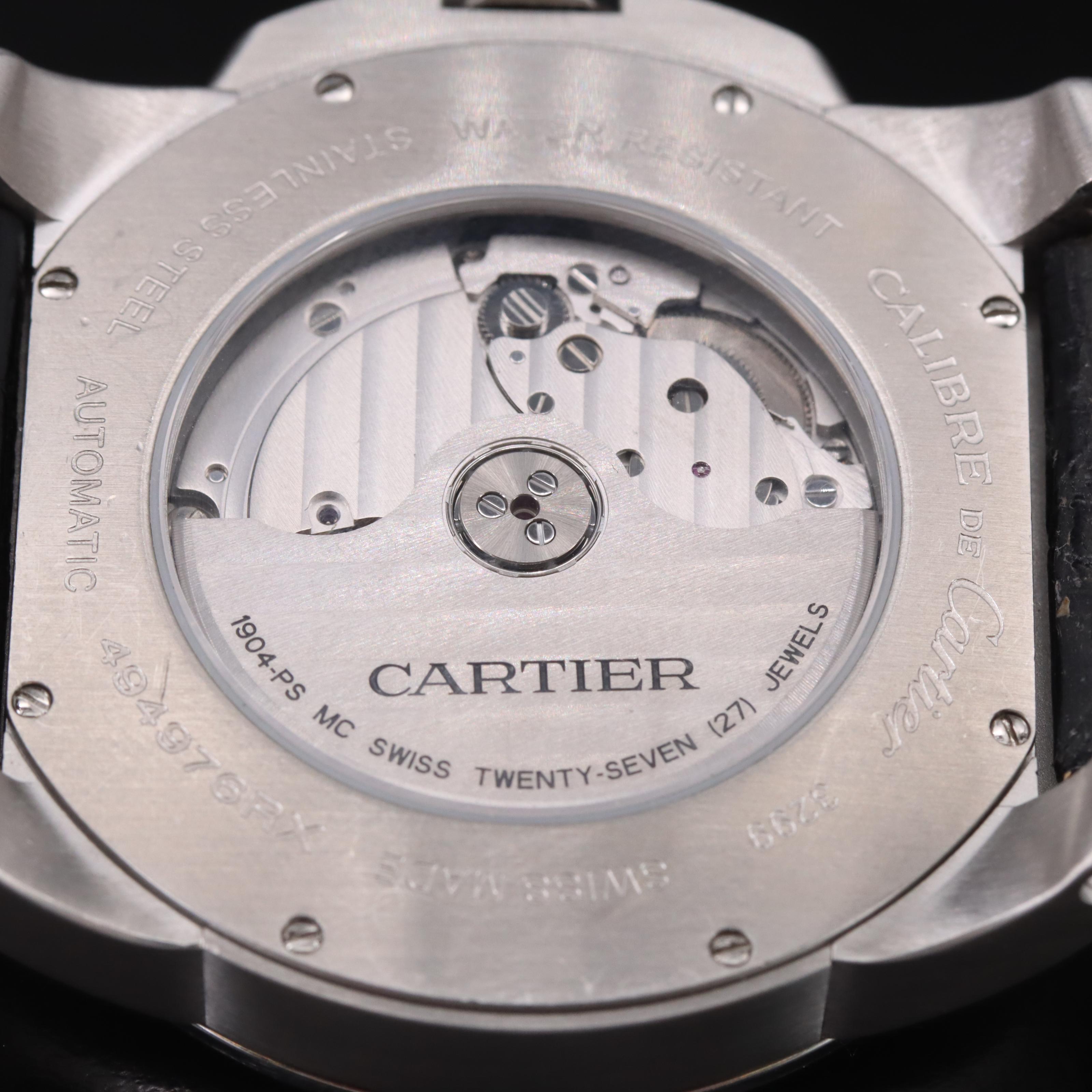 Cartier Calibre de Cartier 42mm Black Dial Steel Automatic Watch