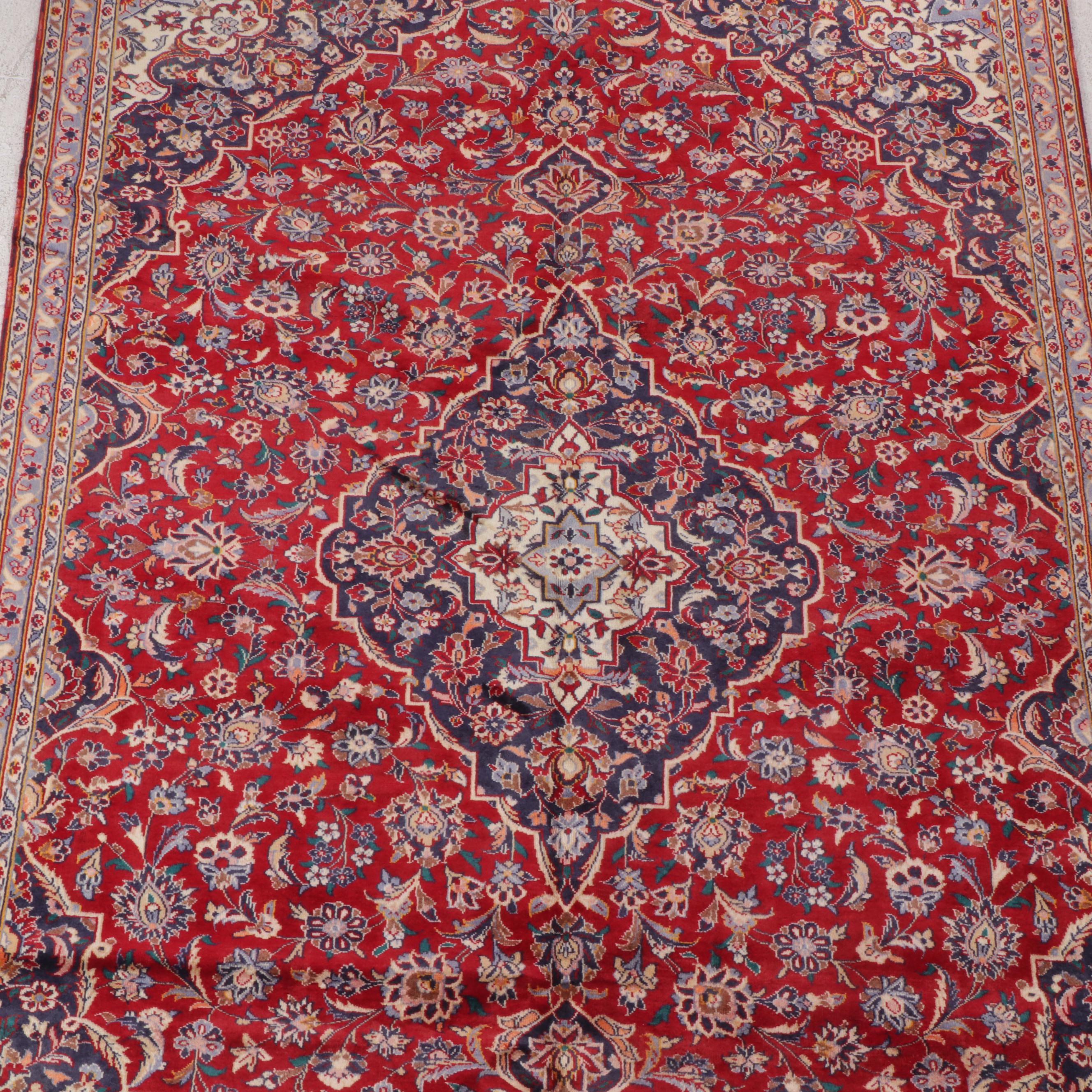6'11 x 10'6 Hand-Knotted Persian Isfahan Area Rug