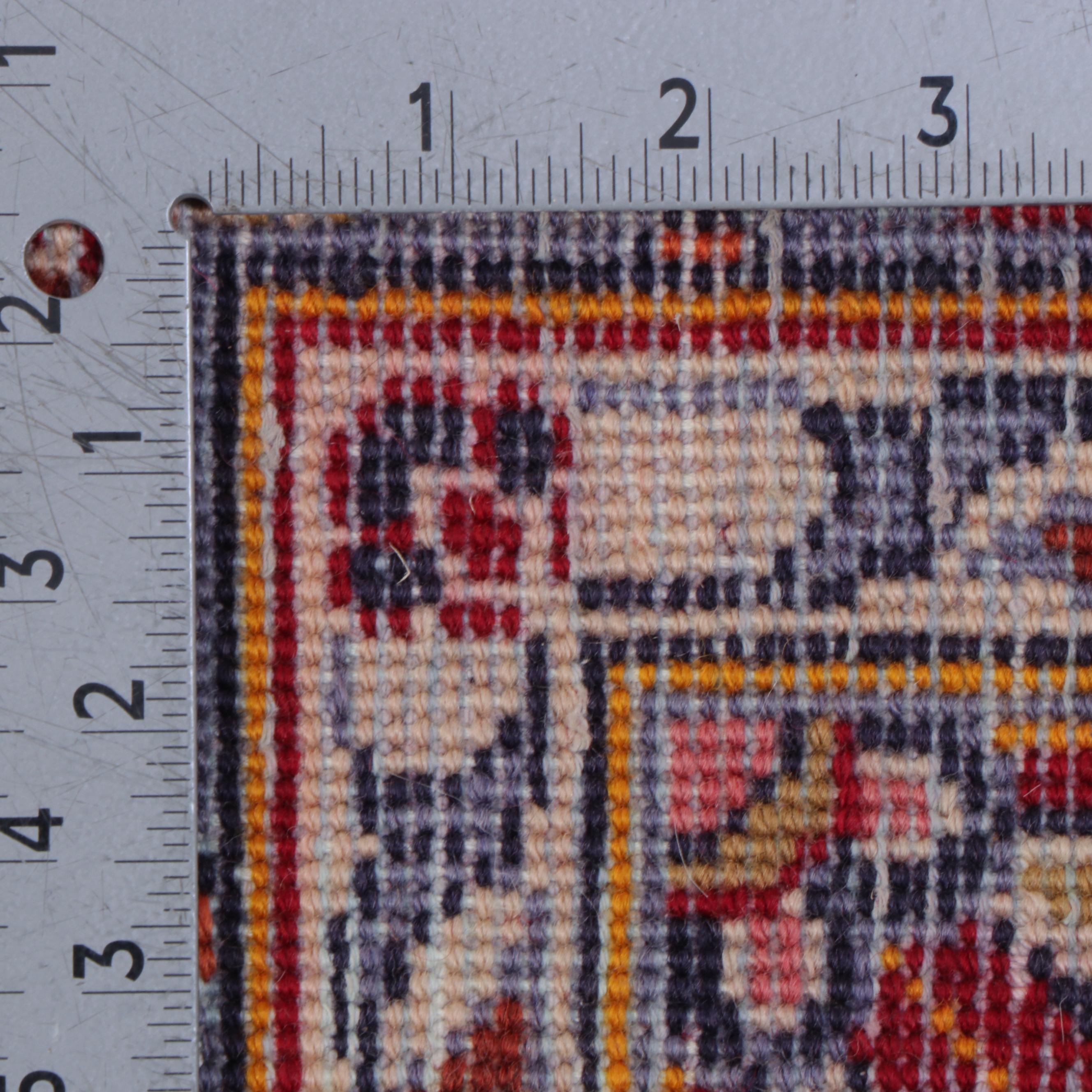 6'11 x 10'6 Hand-Knotted Persian Isfahan Area Rug