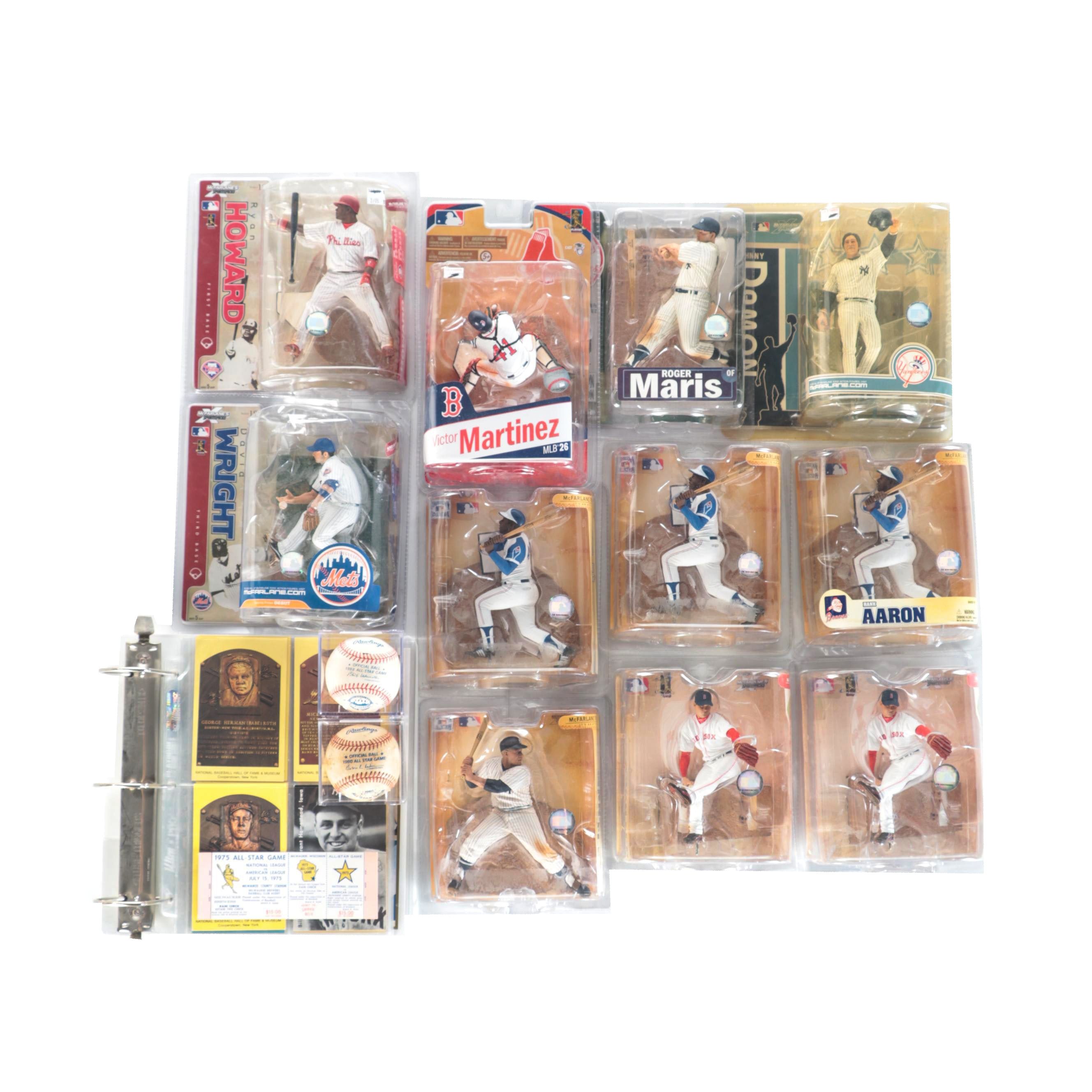 Sealed Macfarlane Baseball Action Figures, All-Star Game Baseballs and More