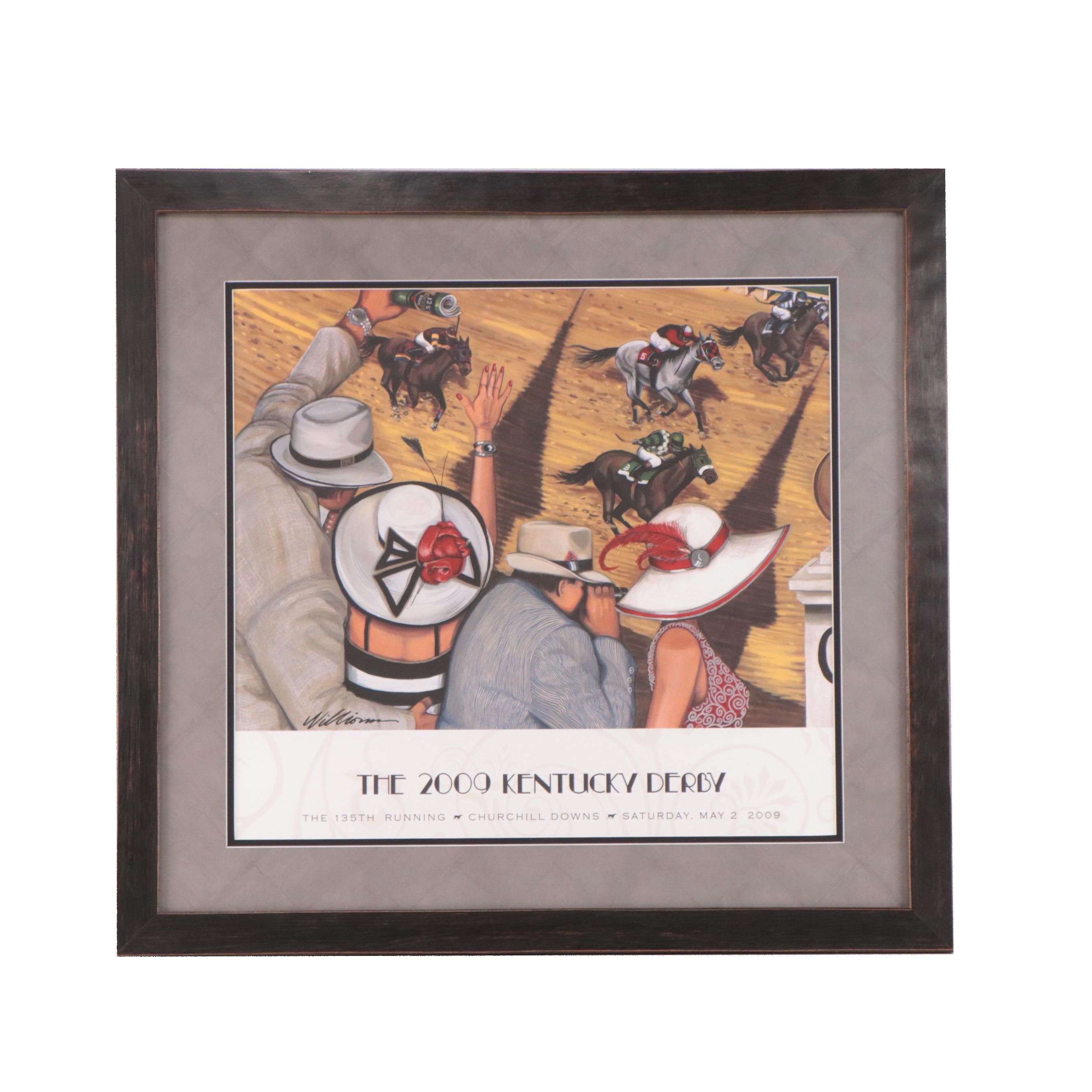 Kentucky Derby 2009 Offset Lithograph Poster After Jeff Williams