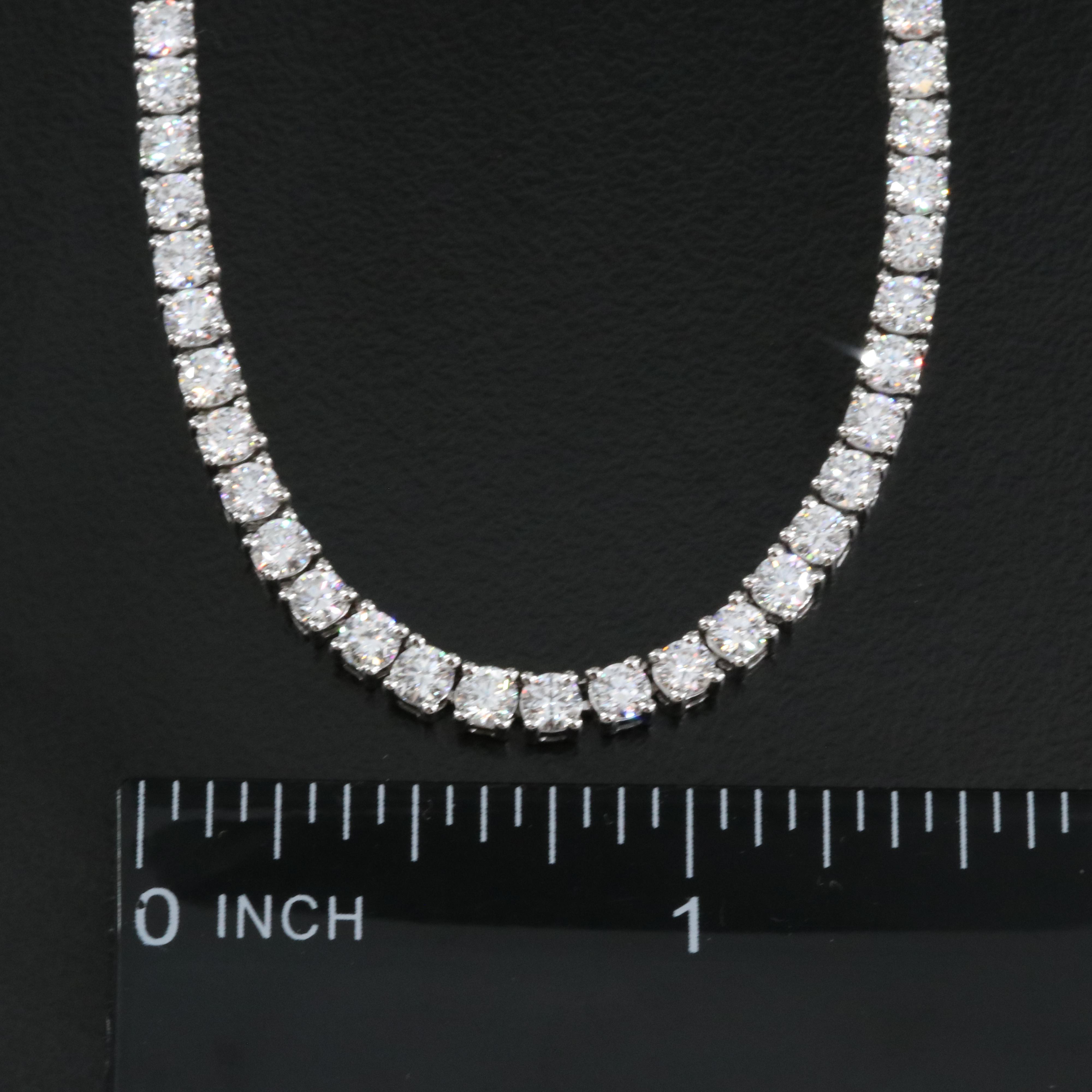 14K 10.13 CTW Lab Grown Diamond Line Necklace