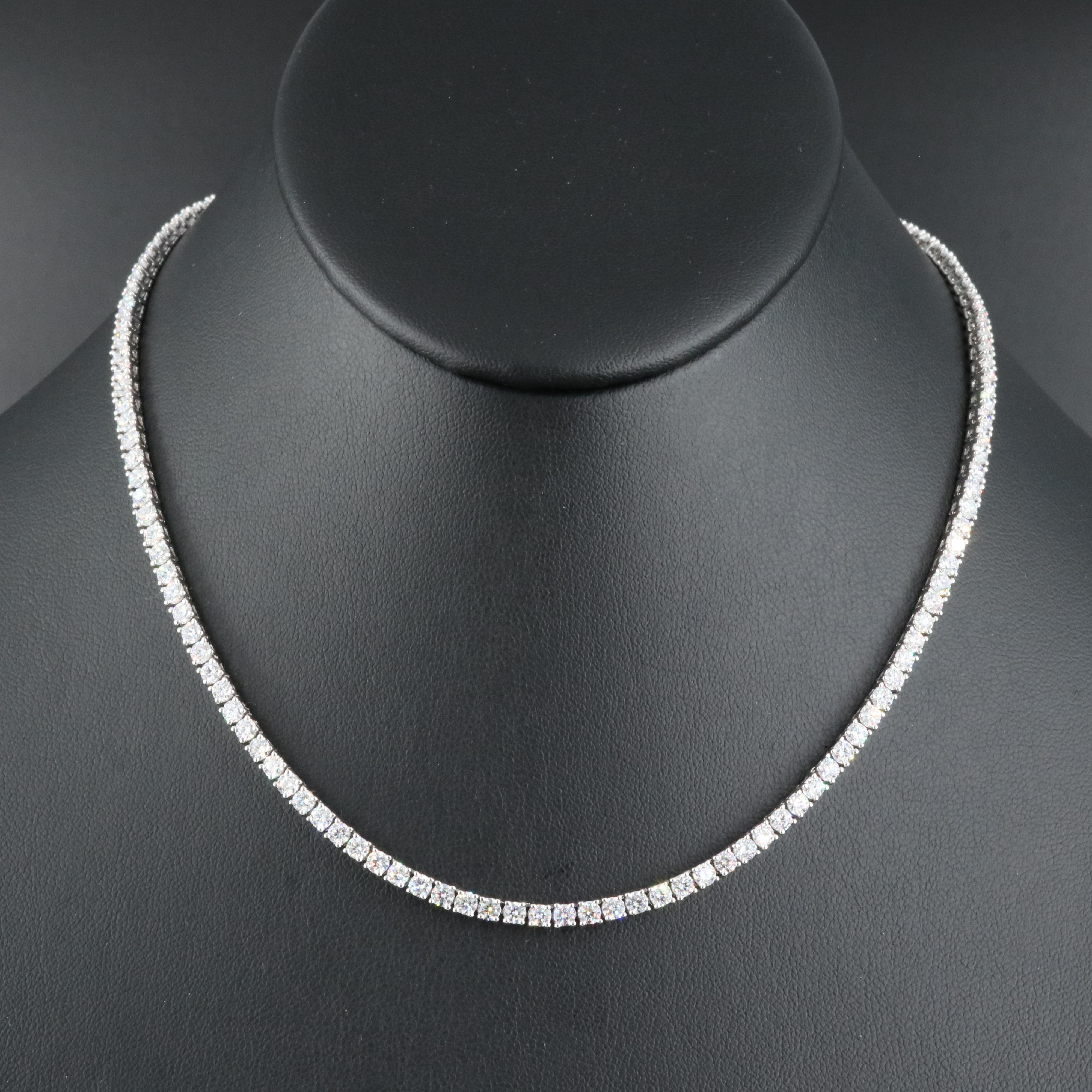 14K 10.13 CTW Lab Grown Diamond Line Necklace