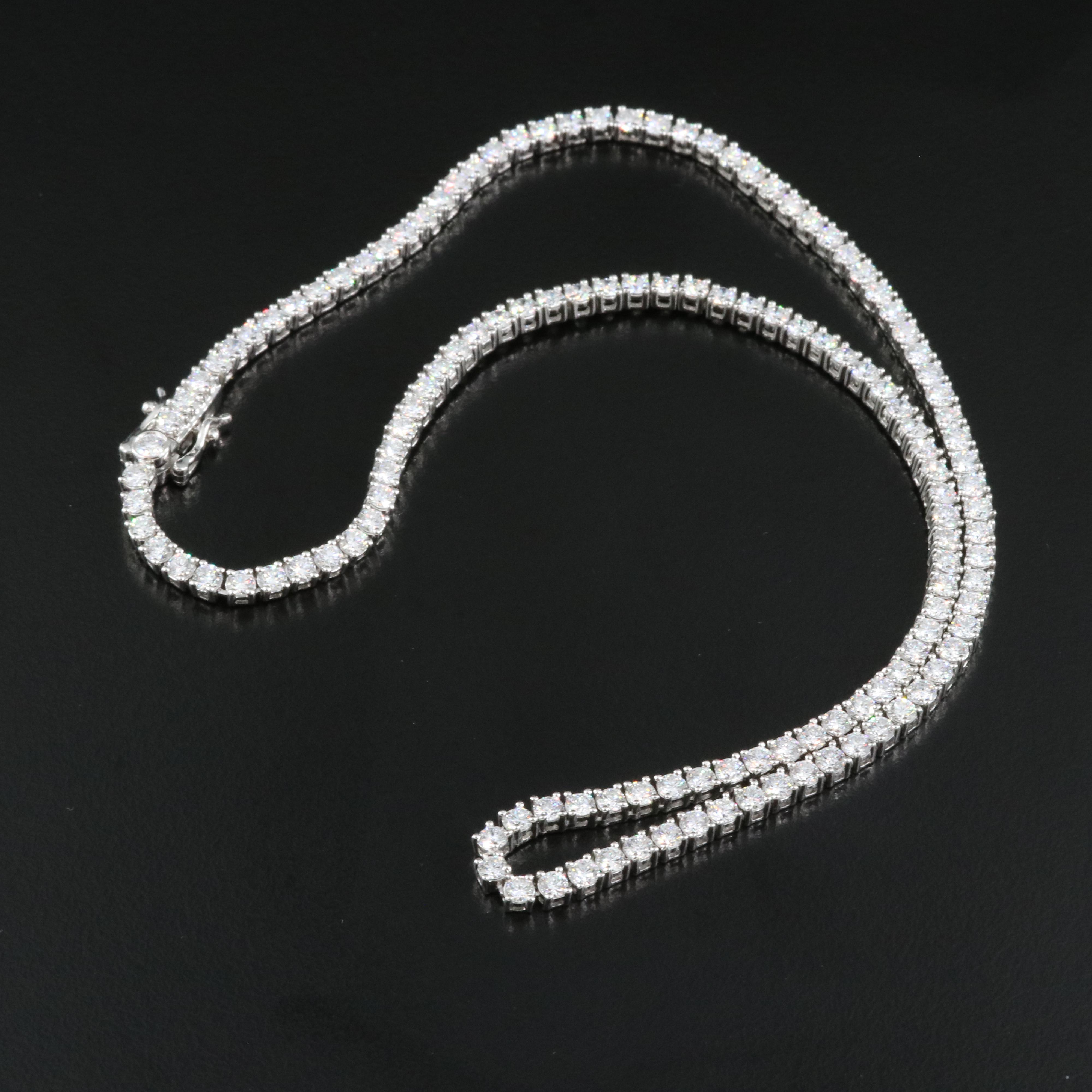 14K 10.13 CTW Lab Grown Diamond Line Necklace