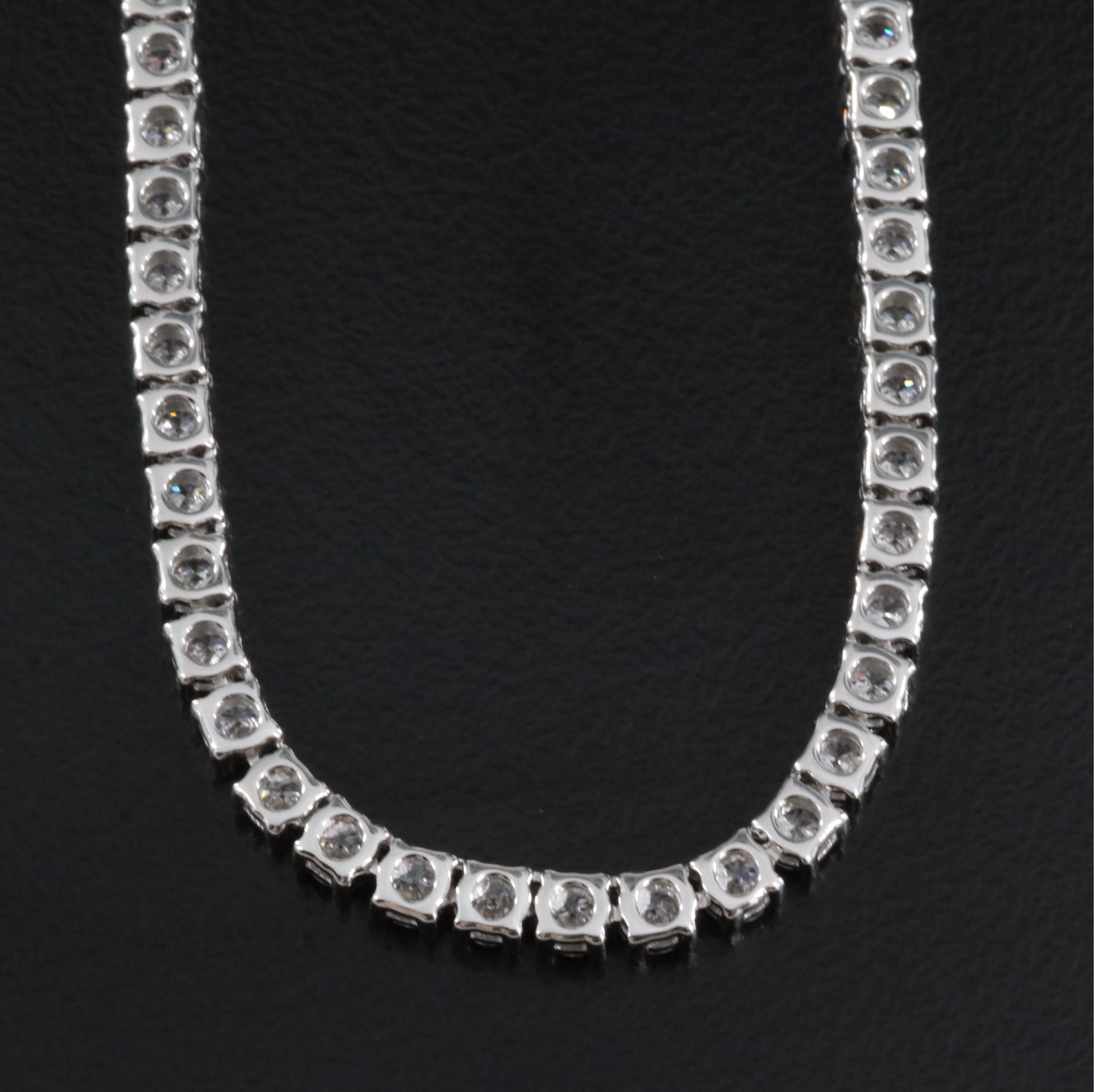 14K 10.13 CTW Lab Grown Diamond Line Necklace
