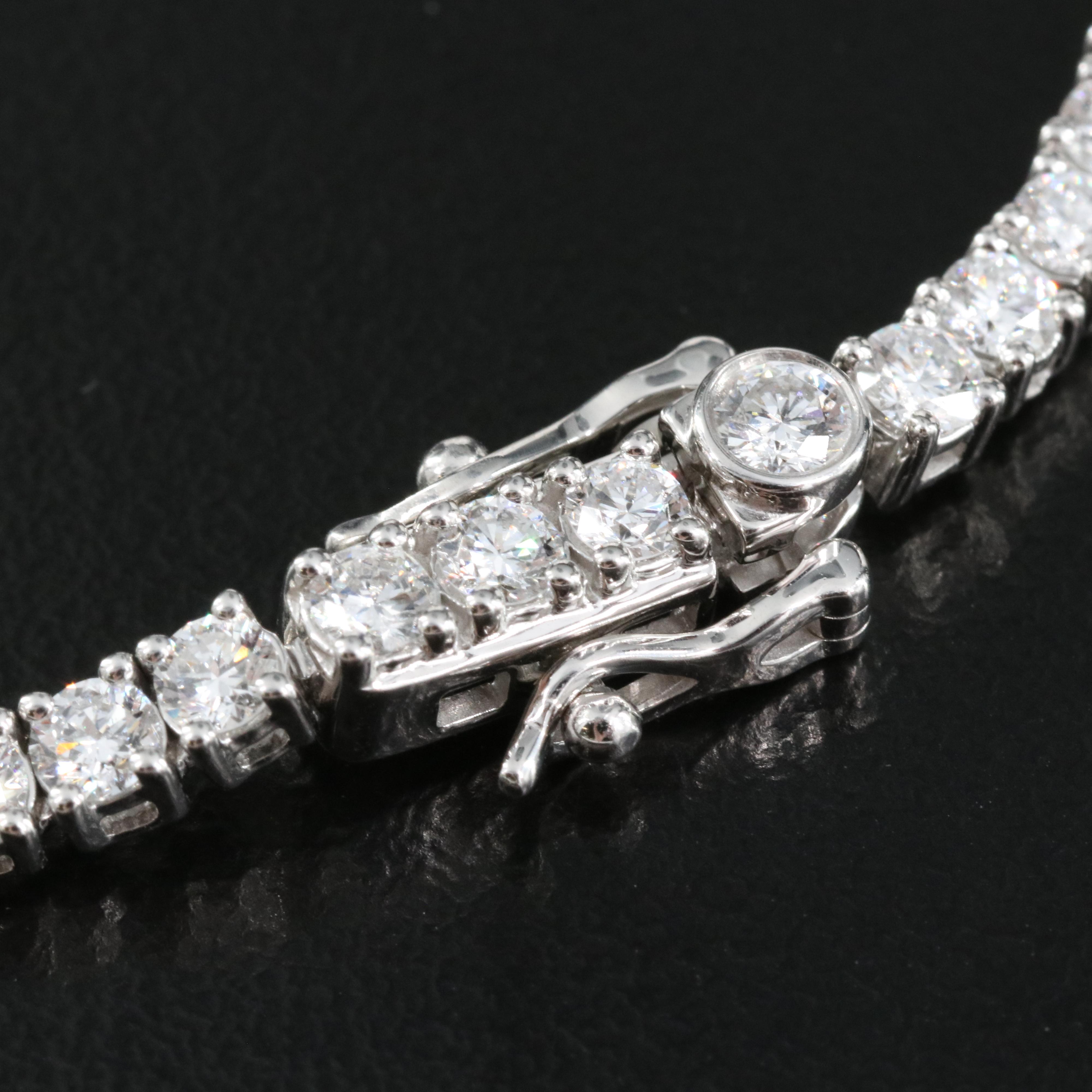14K 10.13 CTW Lab Grown Diamond Line Necklace