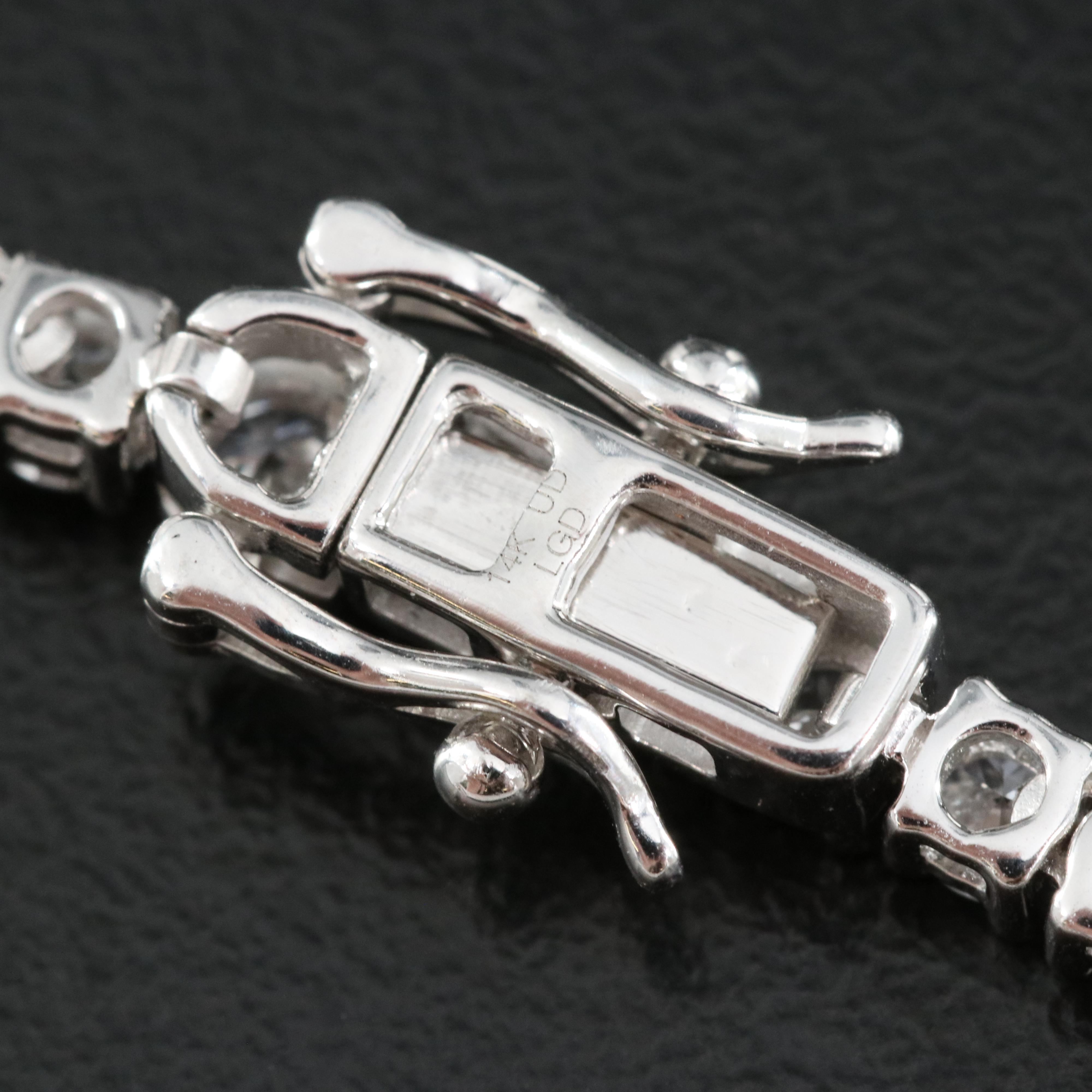 14K 10.13 CTW Lab Grown Diamond Line Necklace