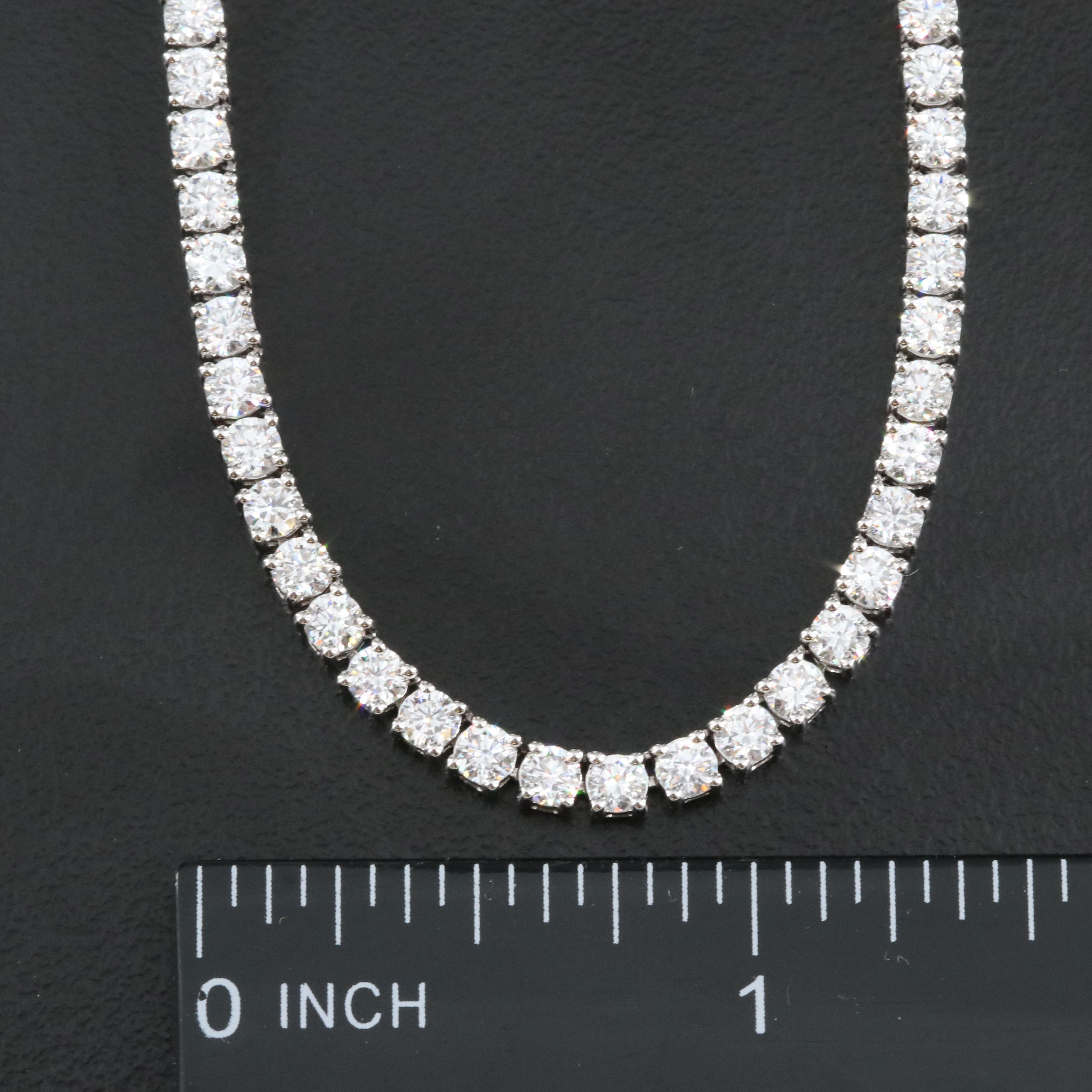 14K 10.00 CTW Lab Grown Diamond Line Necklace