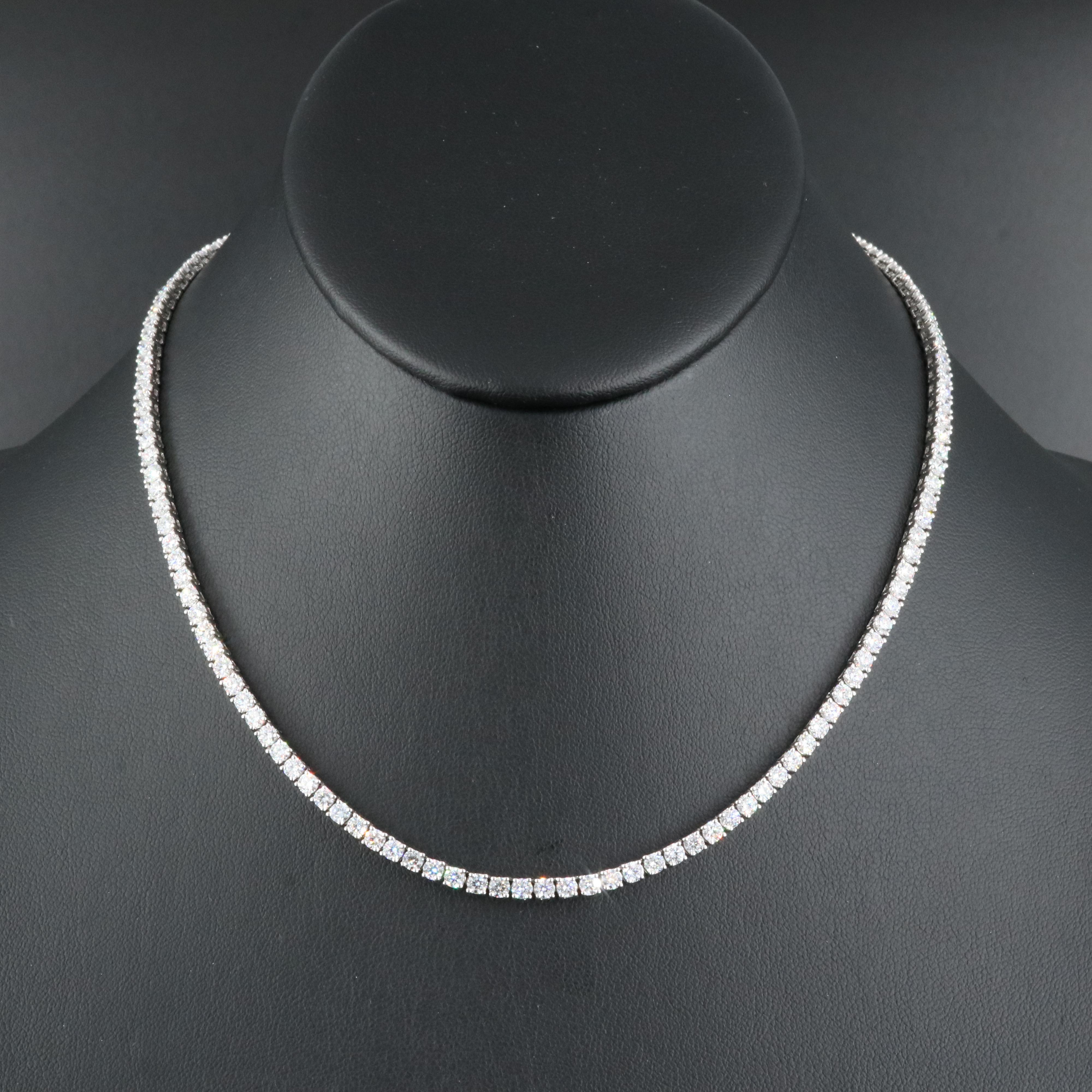 14K 10.00 CTW Lab Grown Diamond Line Necklace