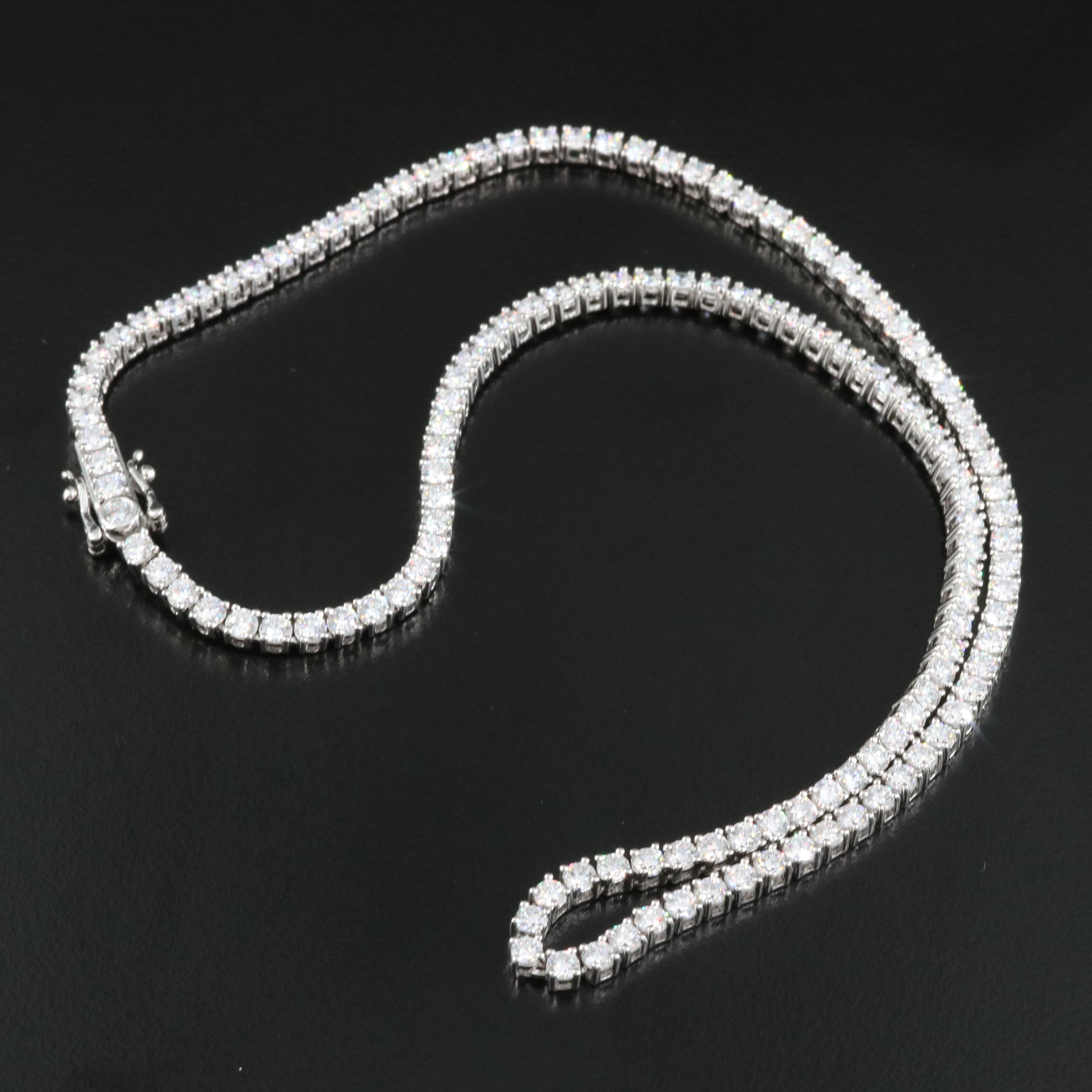 14K 10.00 CTW Lab Grown Diamond Line Necklace