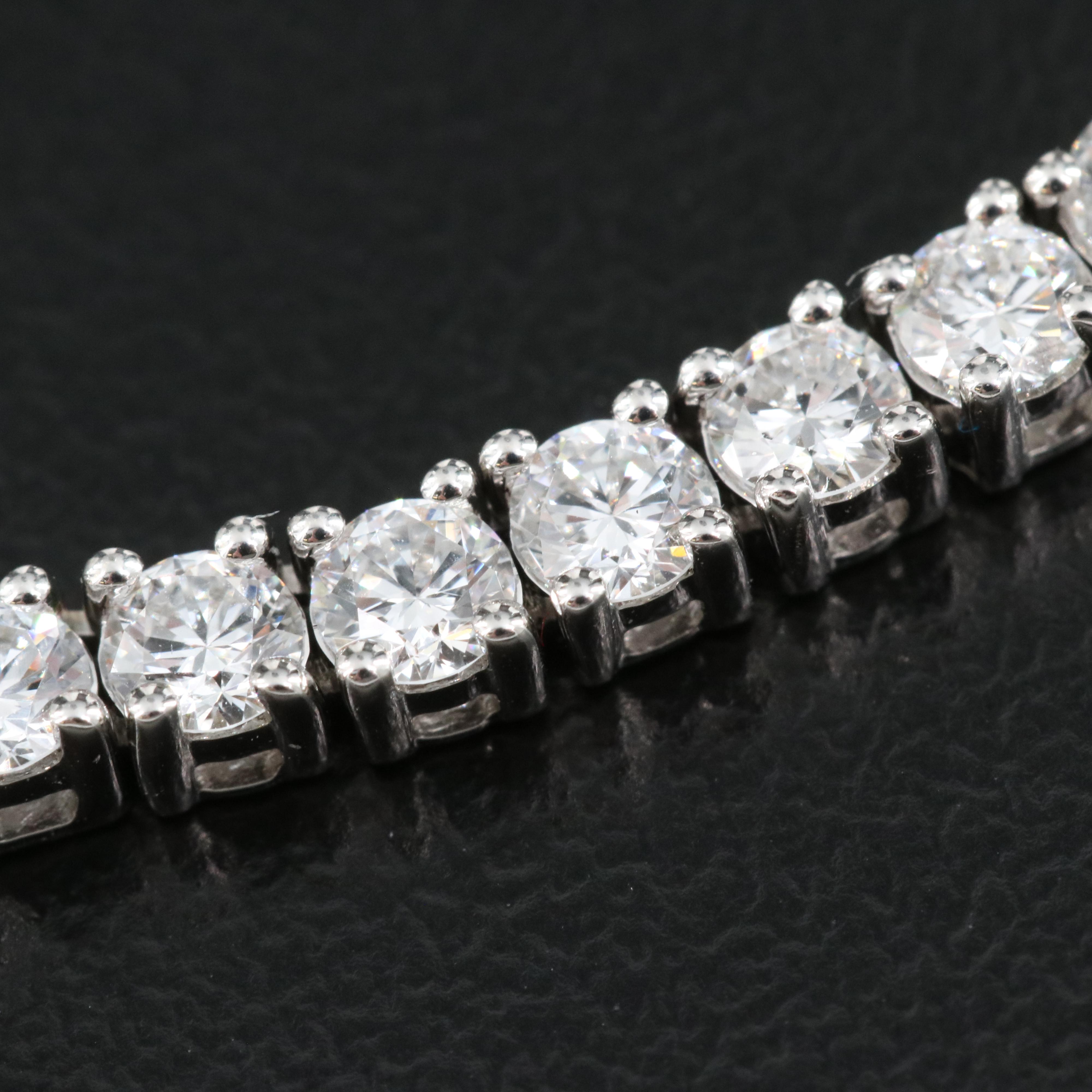 14K 10.00 CTW Lab Grown Diamond Line Necklace