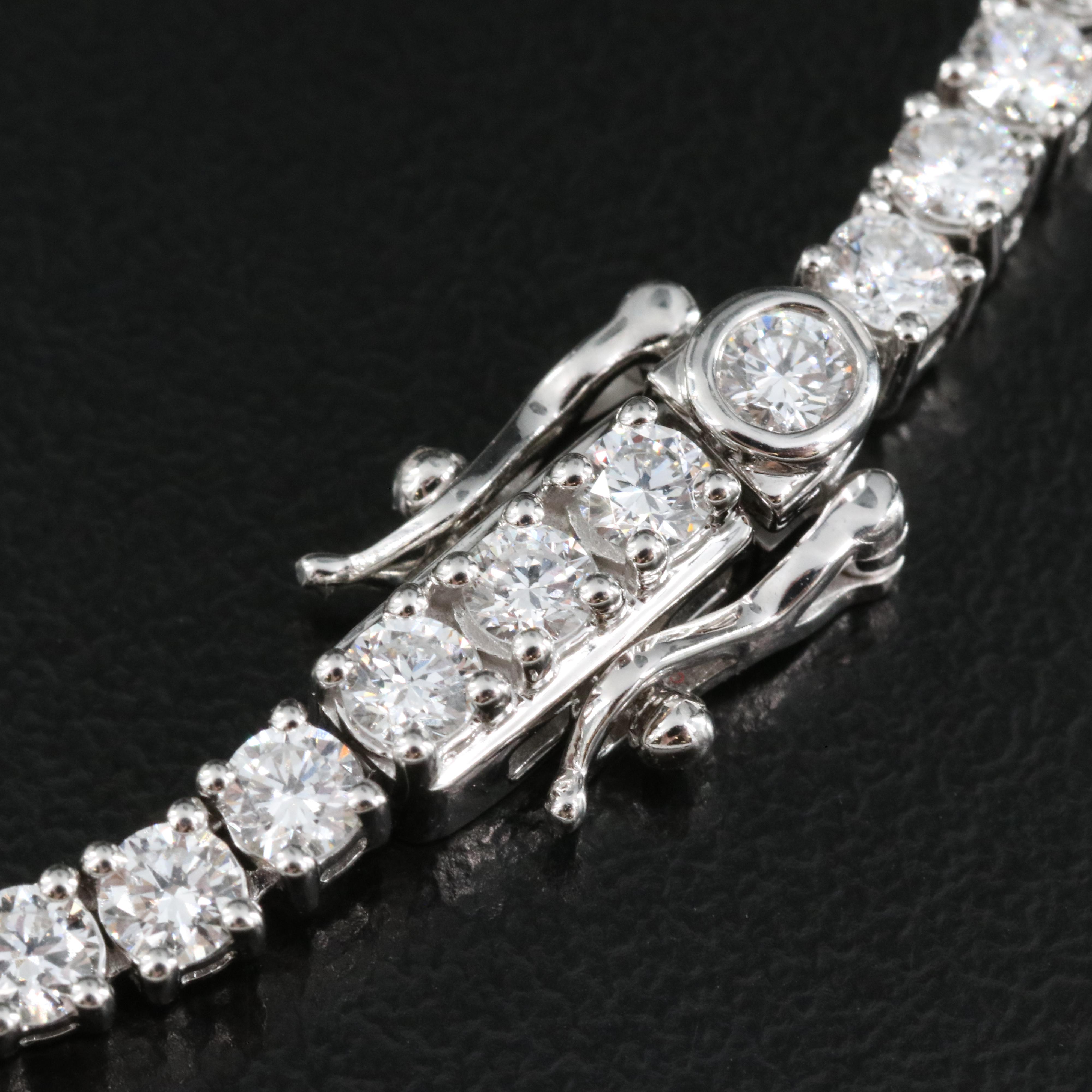 14K 10.00 CTW Lab Grown Diamond Line Necklace
