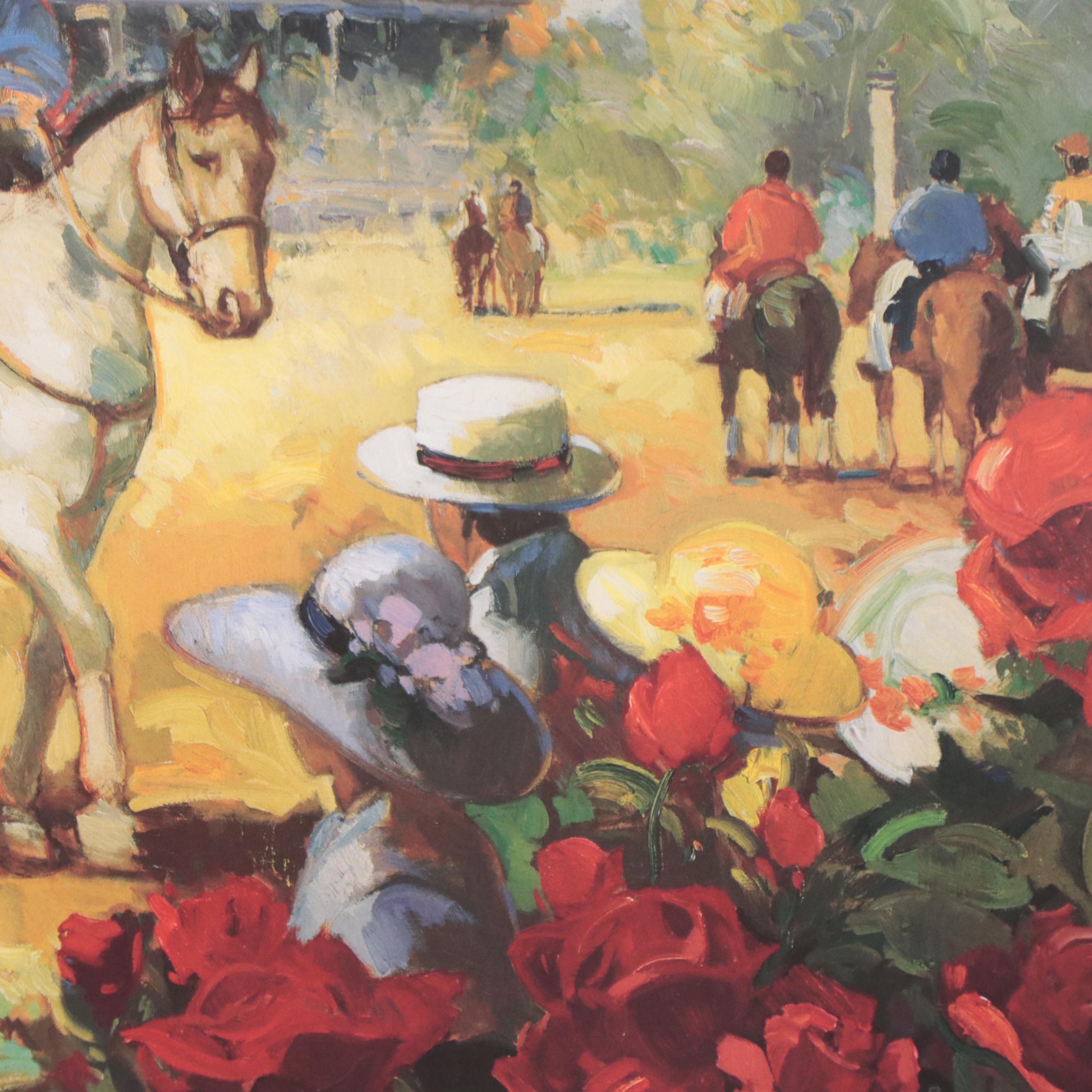 Kentucky Derby 2004 Offset Lithograph Poster After Francis Livingston