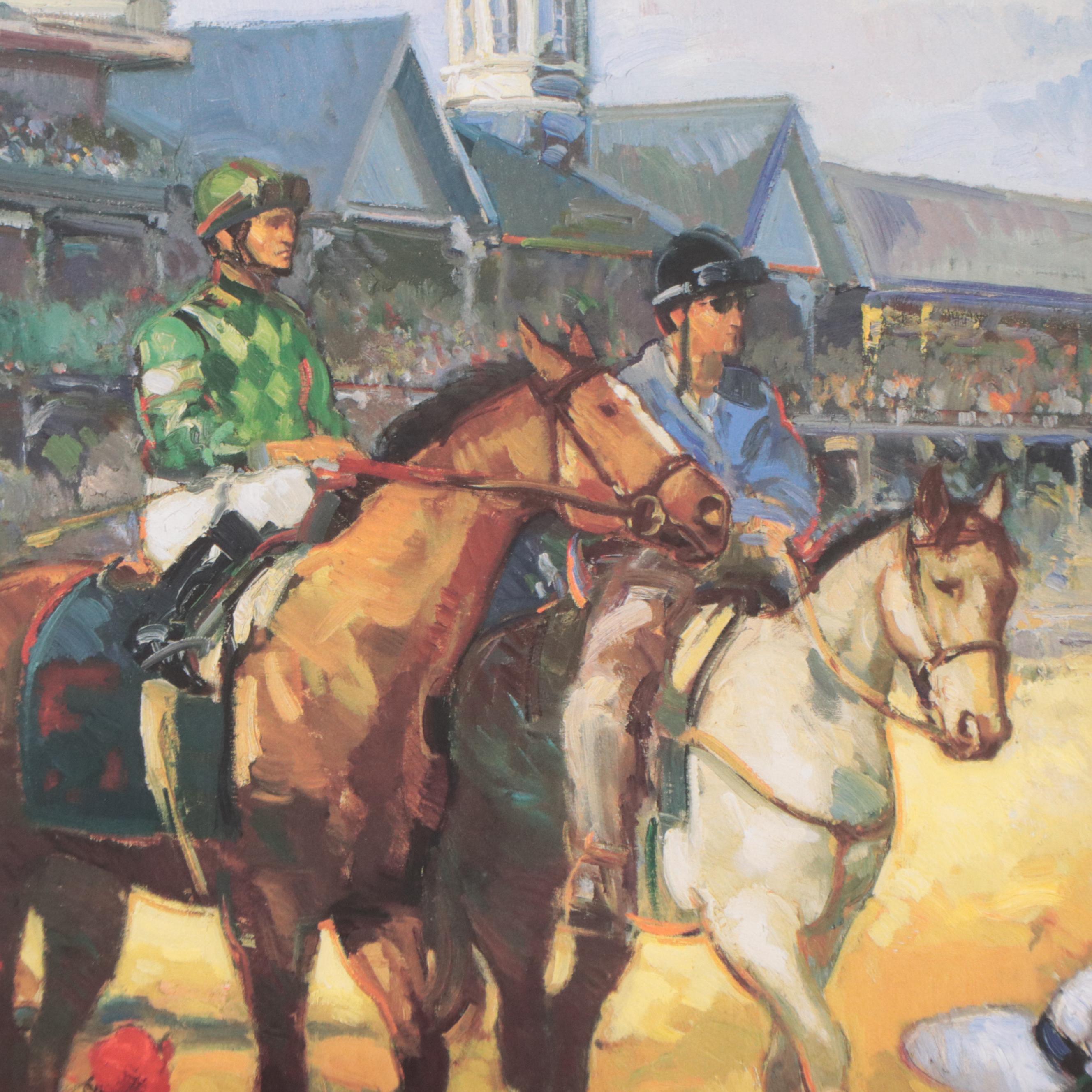 Kentucky Derby 2004 Offset Lithograph Poster After Francis Livingston