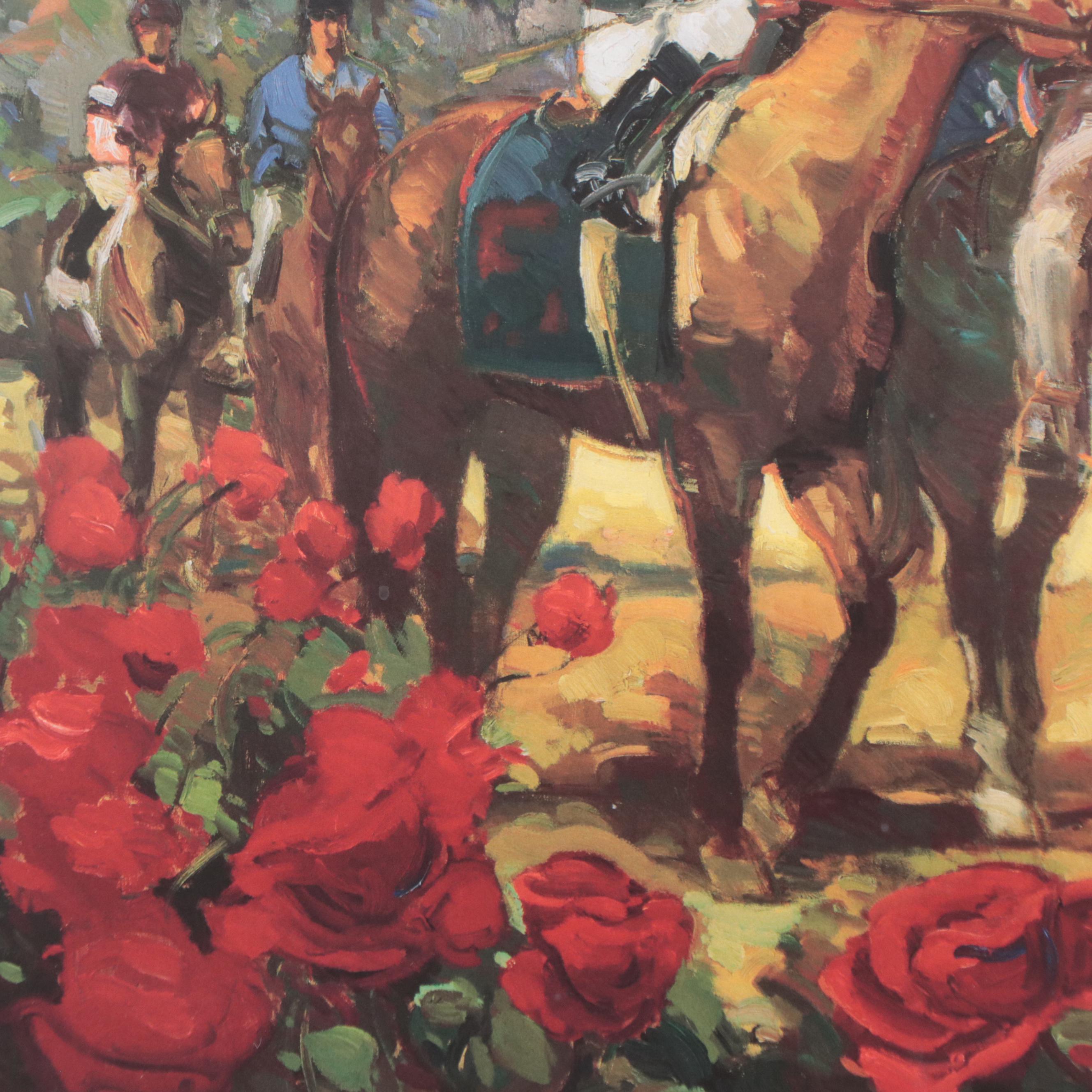 Kentucky Derby 2004 Offset Lithograph Poster After Francis Livingston