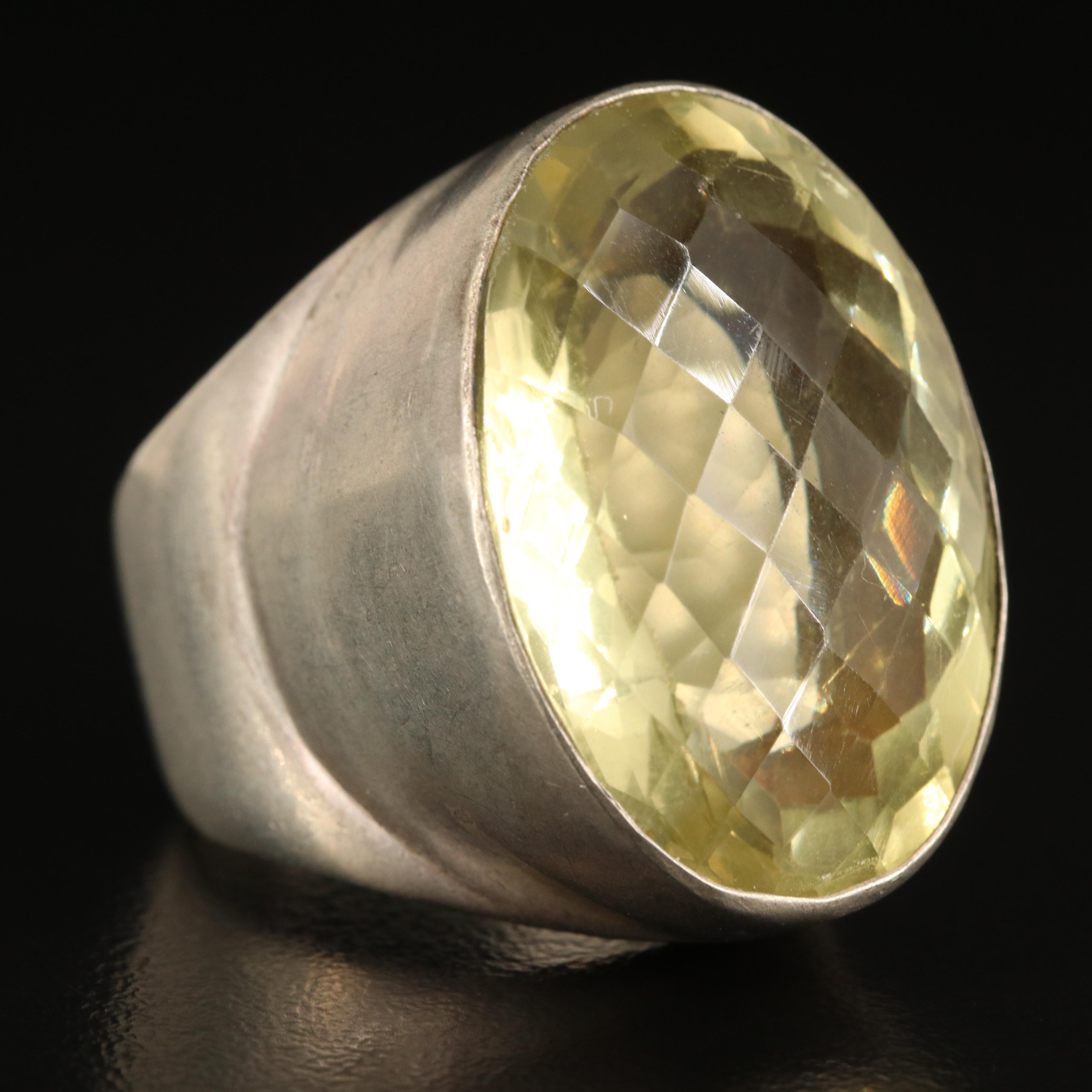 Citrine Oval Ring