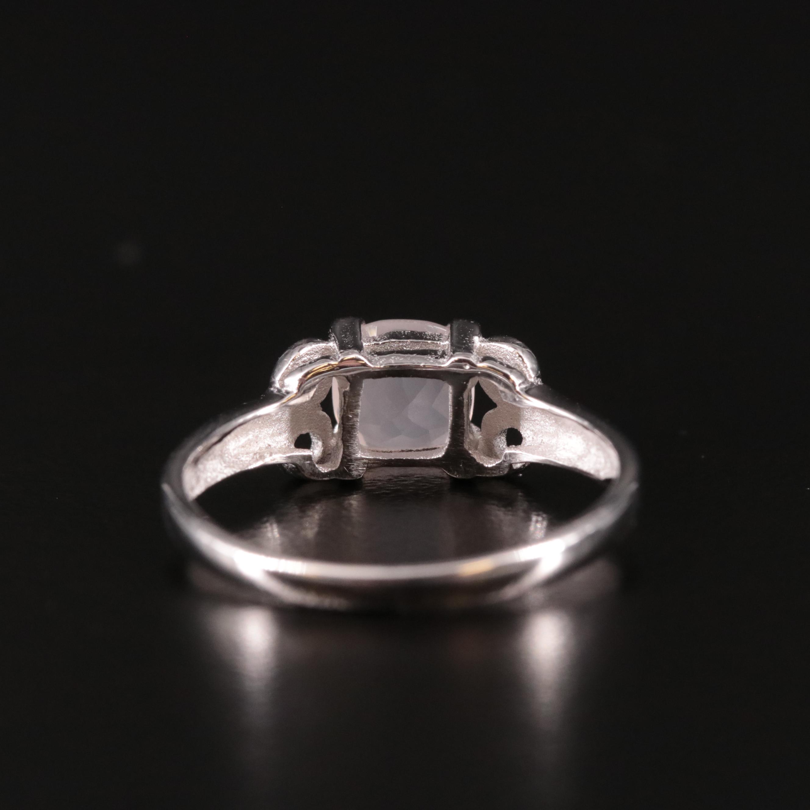 Sterling Rose Quartz Ring