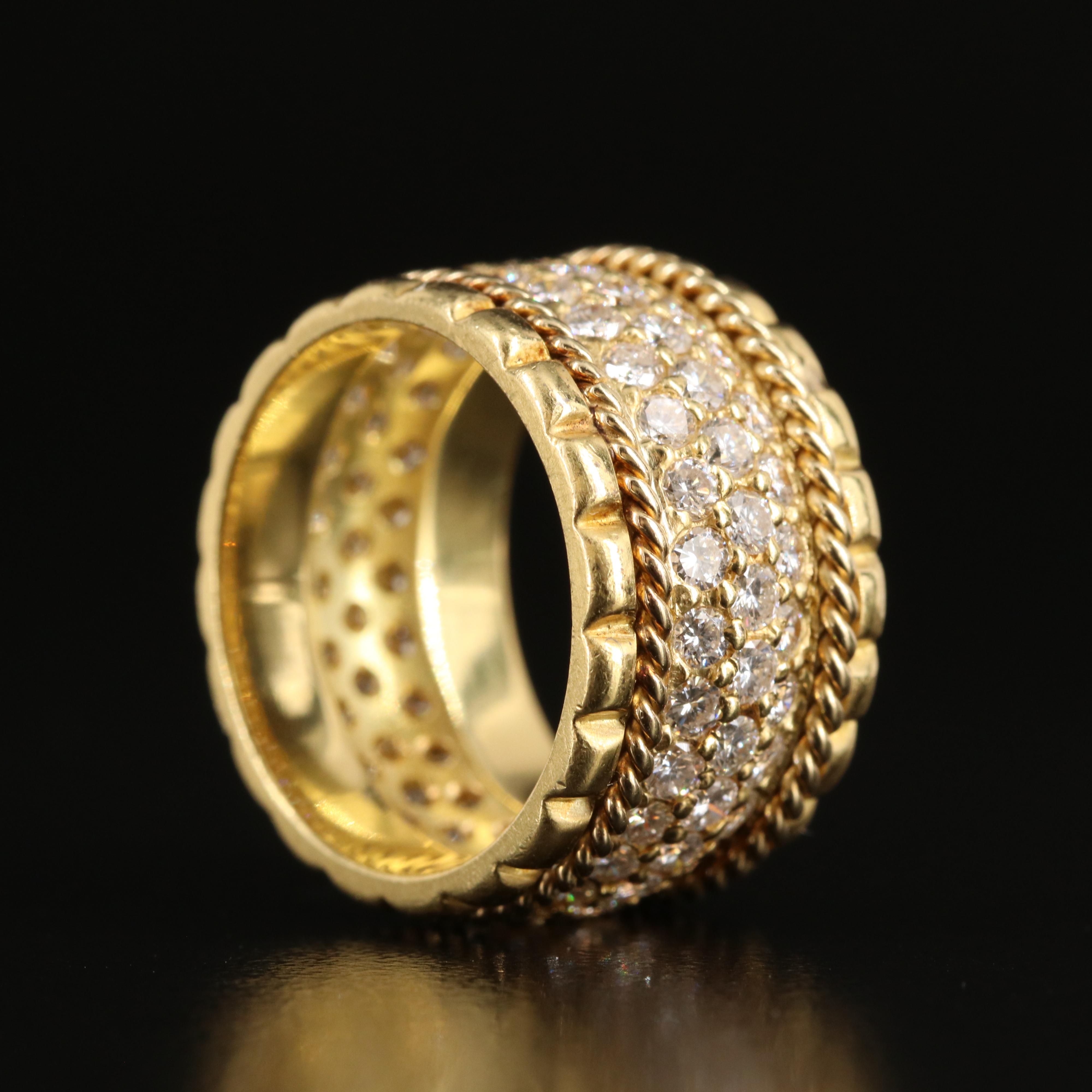 18K 2.10 CTW Pavé Diamond Eternity Band