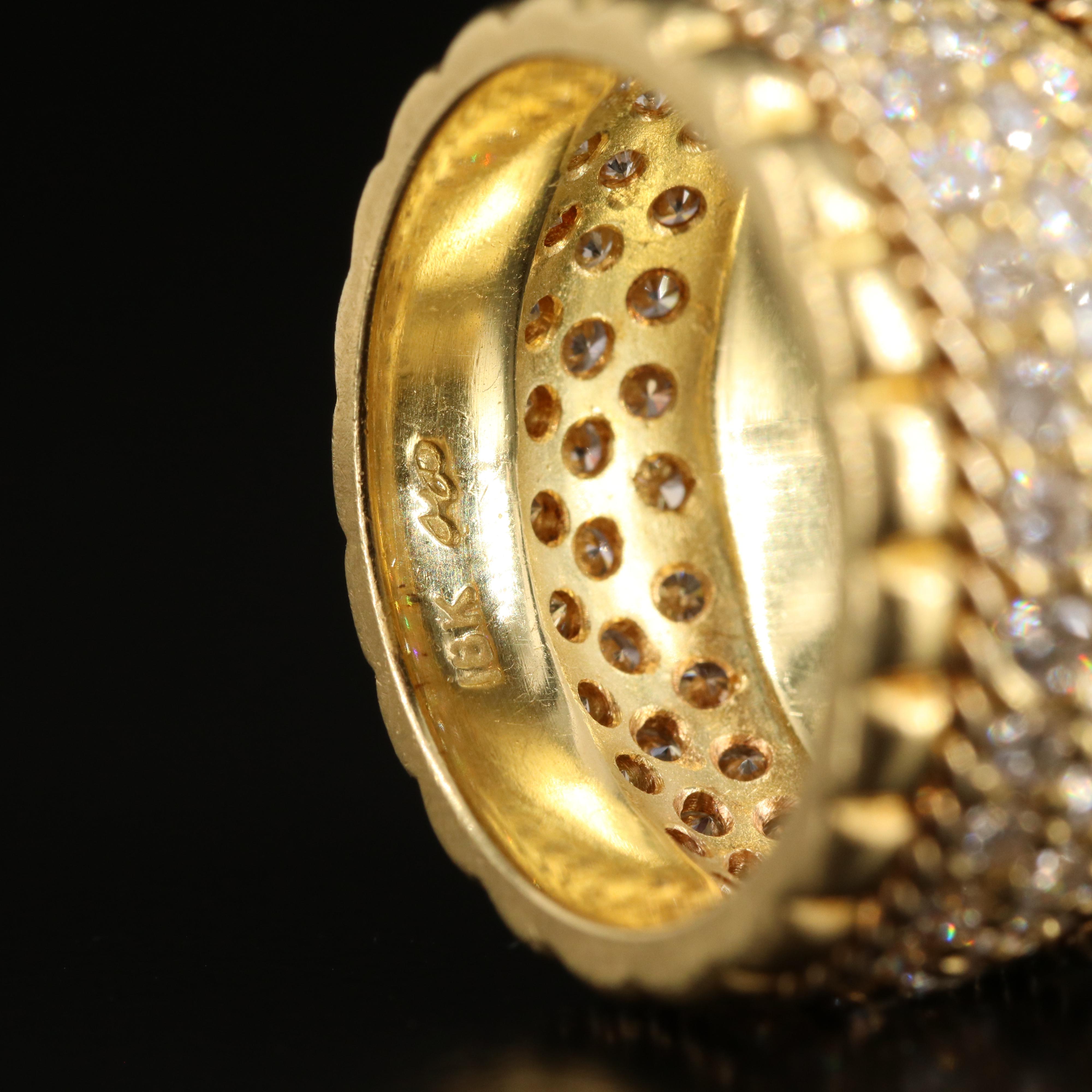 18K 2.10 CTW Pavé Diamond Eternity Band