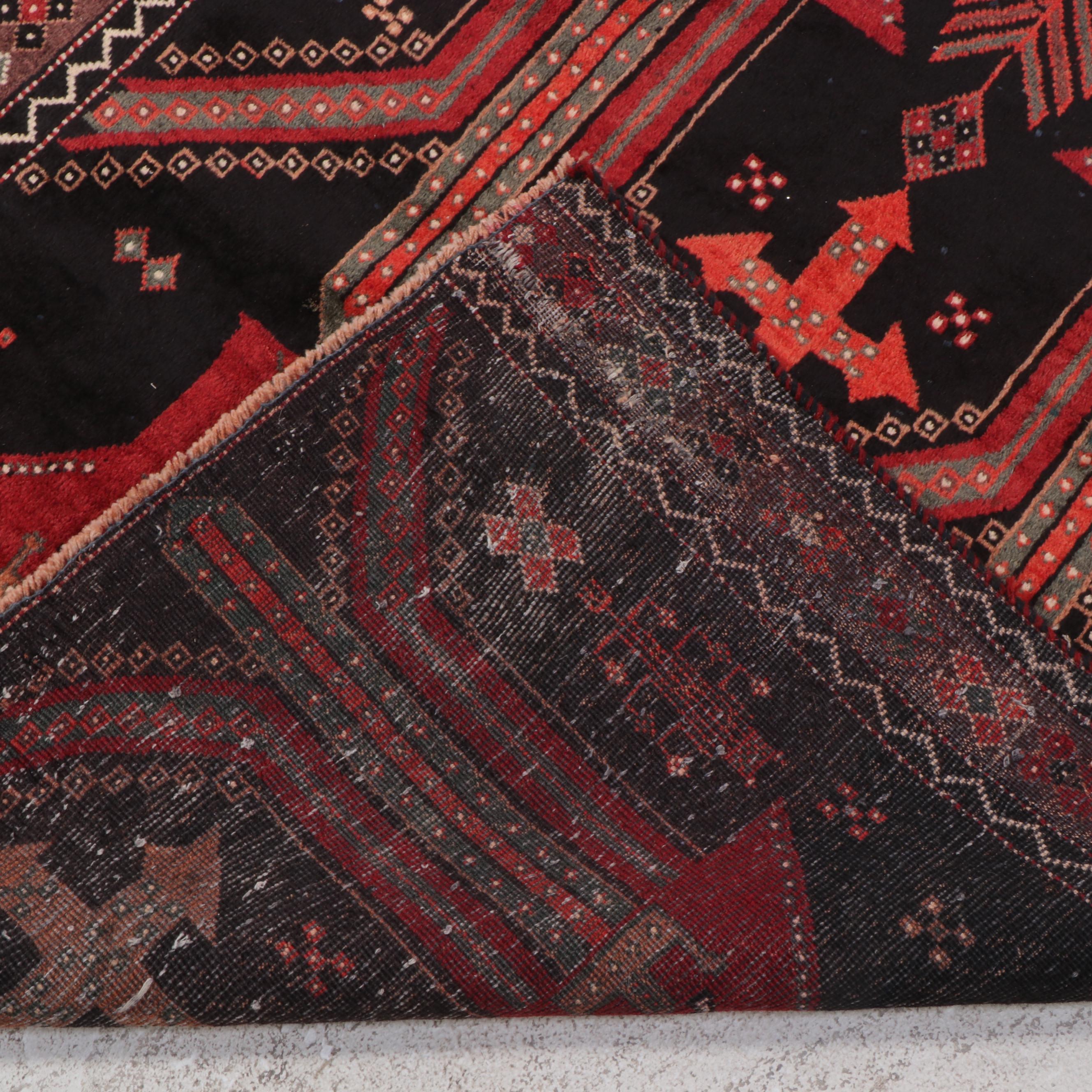 3'9 x 8'4 Hand-Knotted Persian Northwest Village Area Rug