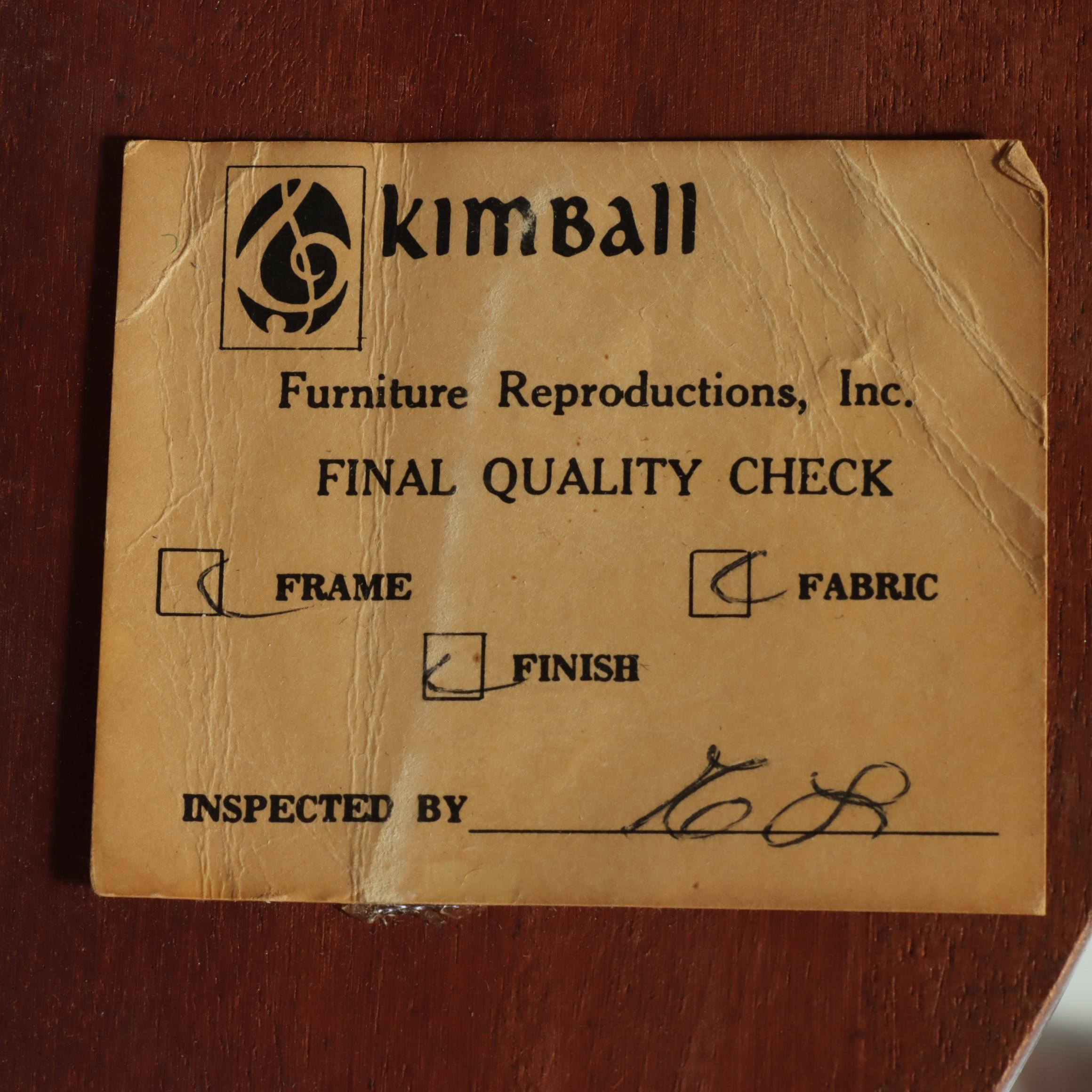 Kimball Victorian Style Marble-Top Pedestal with Other Coffee Table