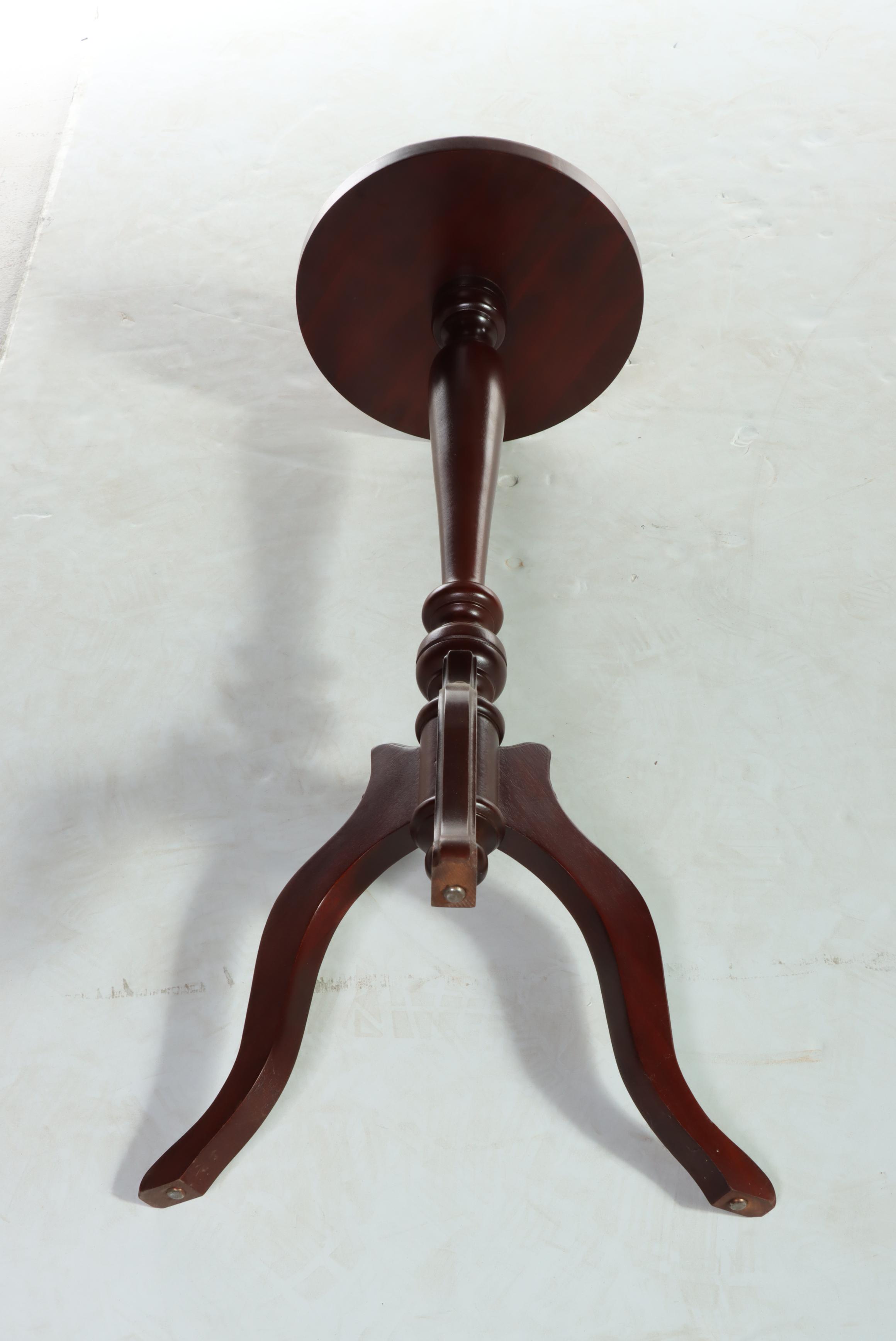 Kimball Victorian Style Marble-Top Pedestal with Other Coffee Table