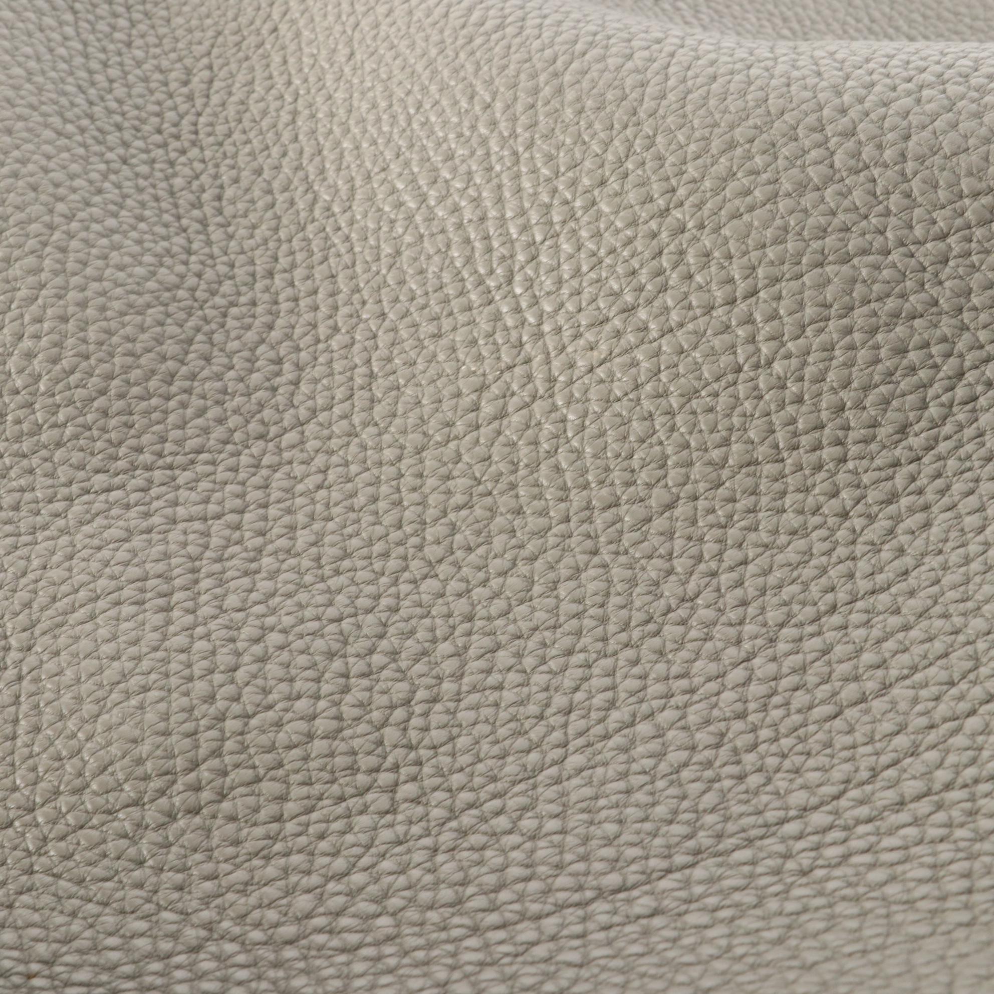 Fendi Selleria Medium Carla Tote in Gray Grained Leather