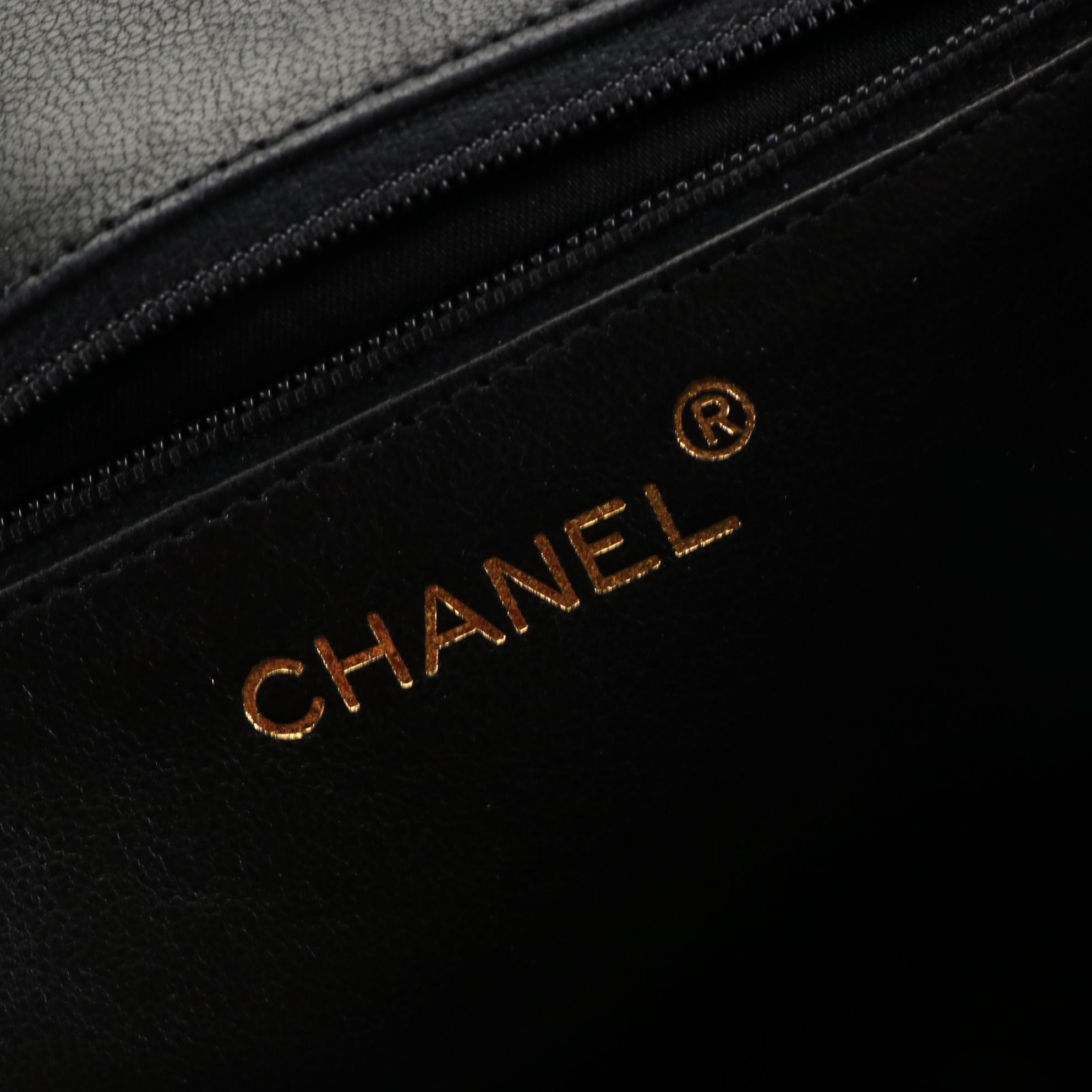 Chanel Quilted Leather Chain Strap Bag