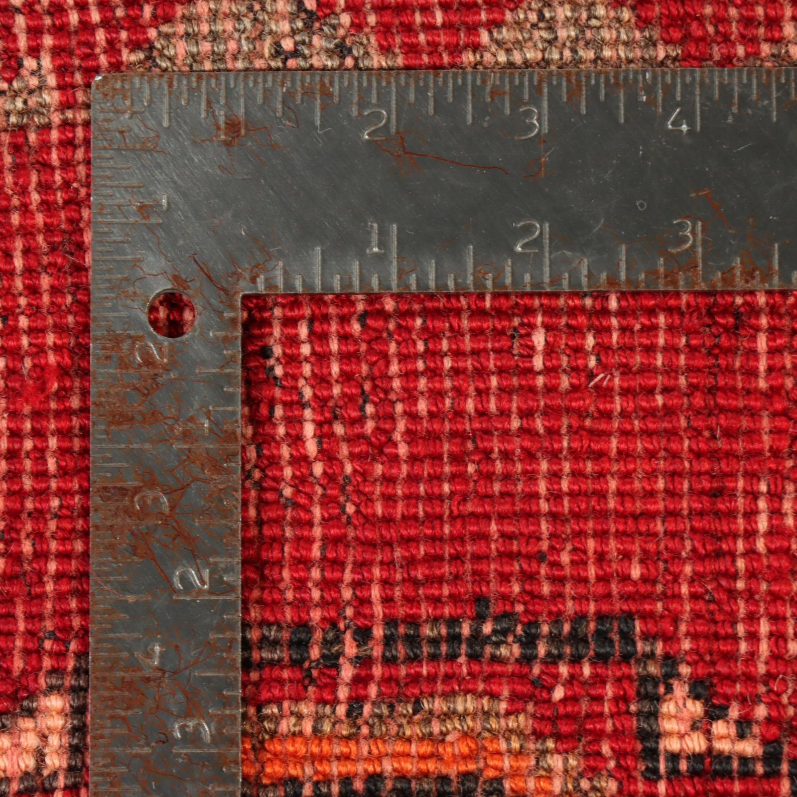 4'4 x 9'4 Hand-Knotted Persian Abadeh Long Rug