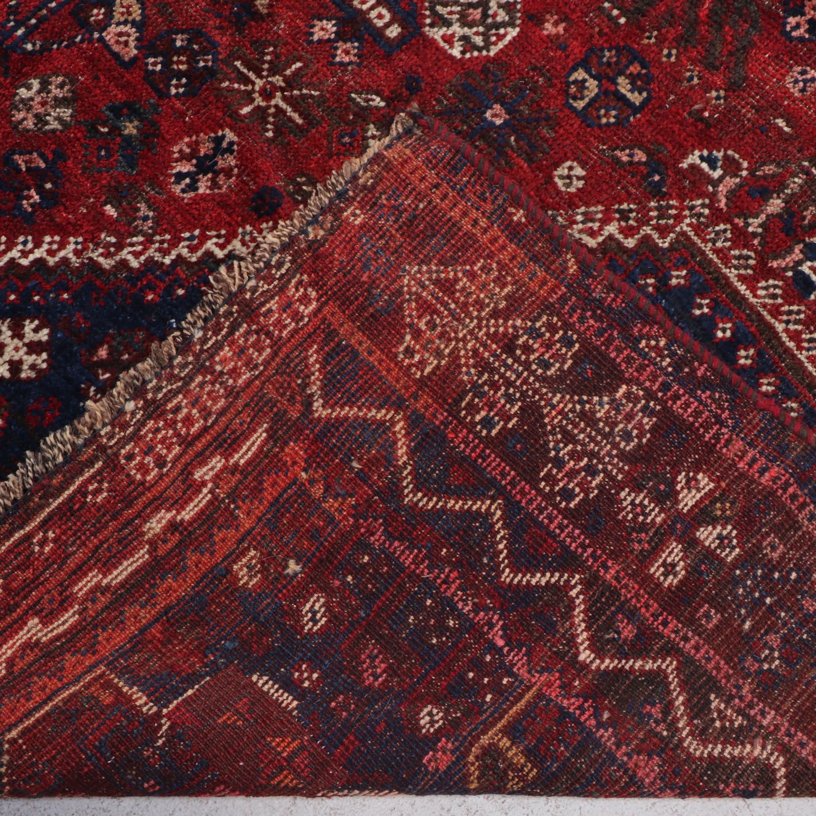 6'9 x 9'3 Hand-Knotted Persian Abadeh Area Rug