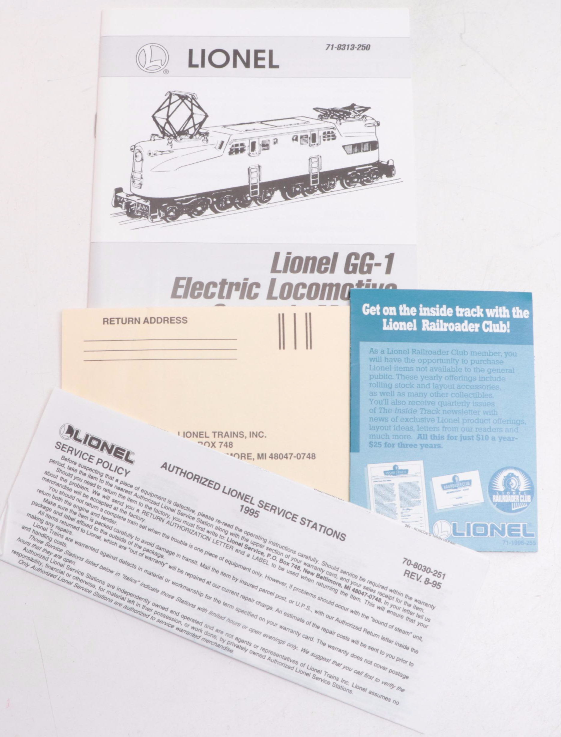 Lionel Pennsylvania Railroad Electric Locomotive and Caboose