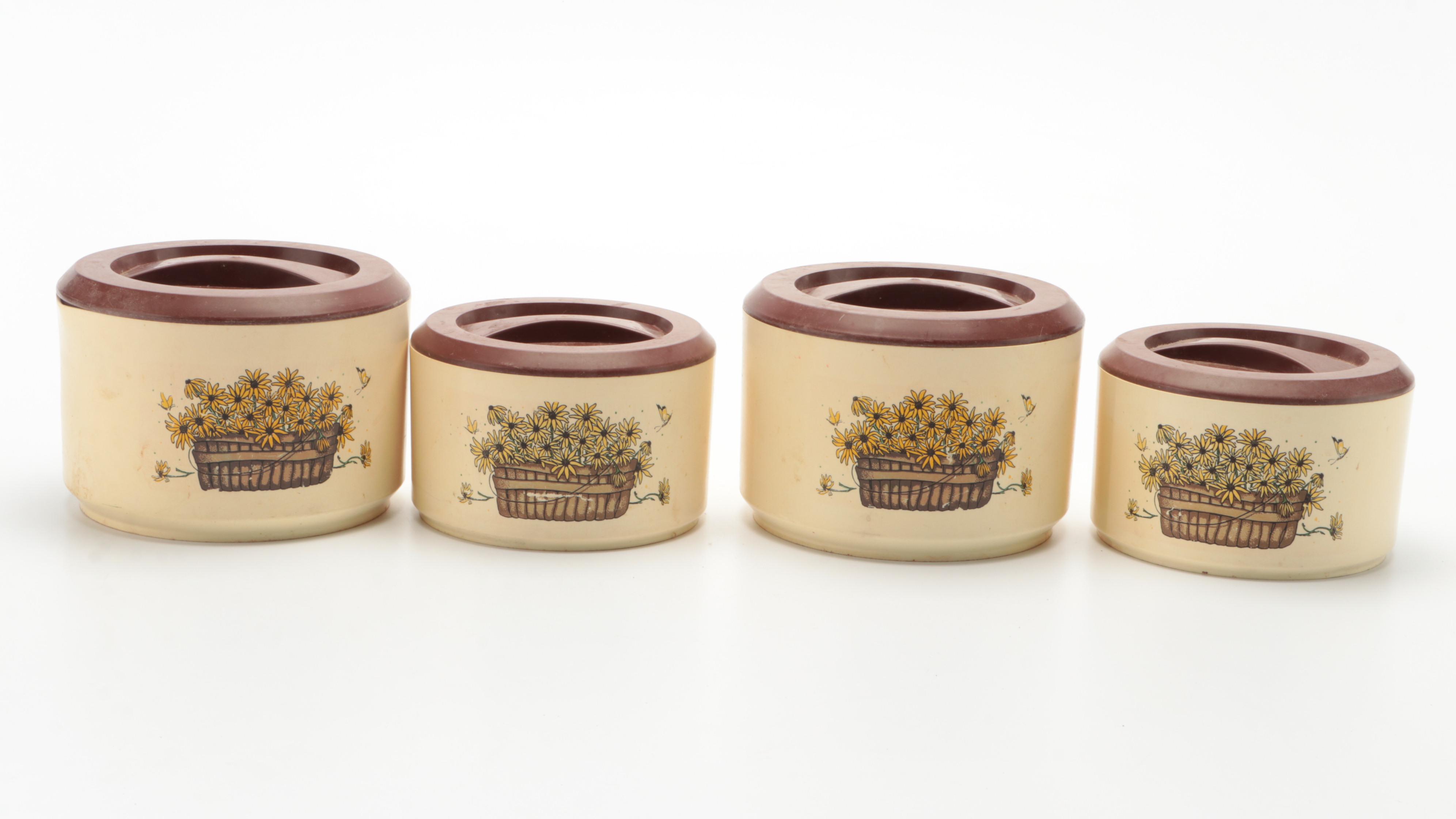 Boonton and Other Melamine Dishware With Sterilite Food Storage, Mid-20th C.