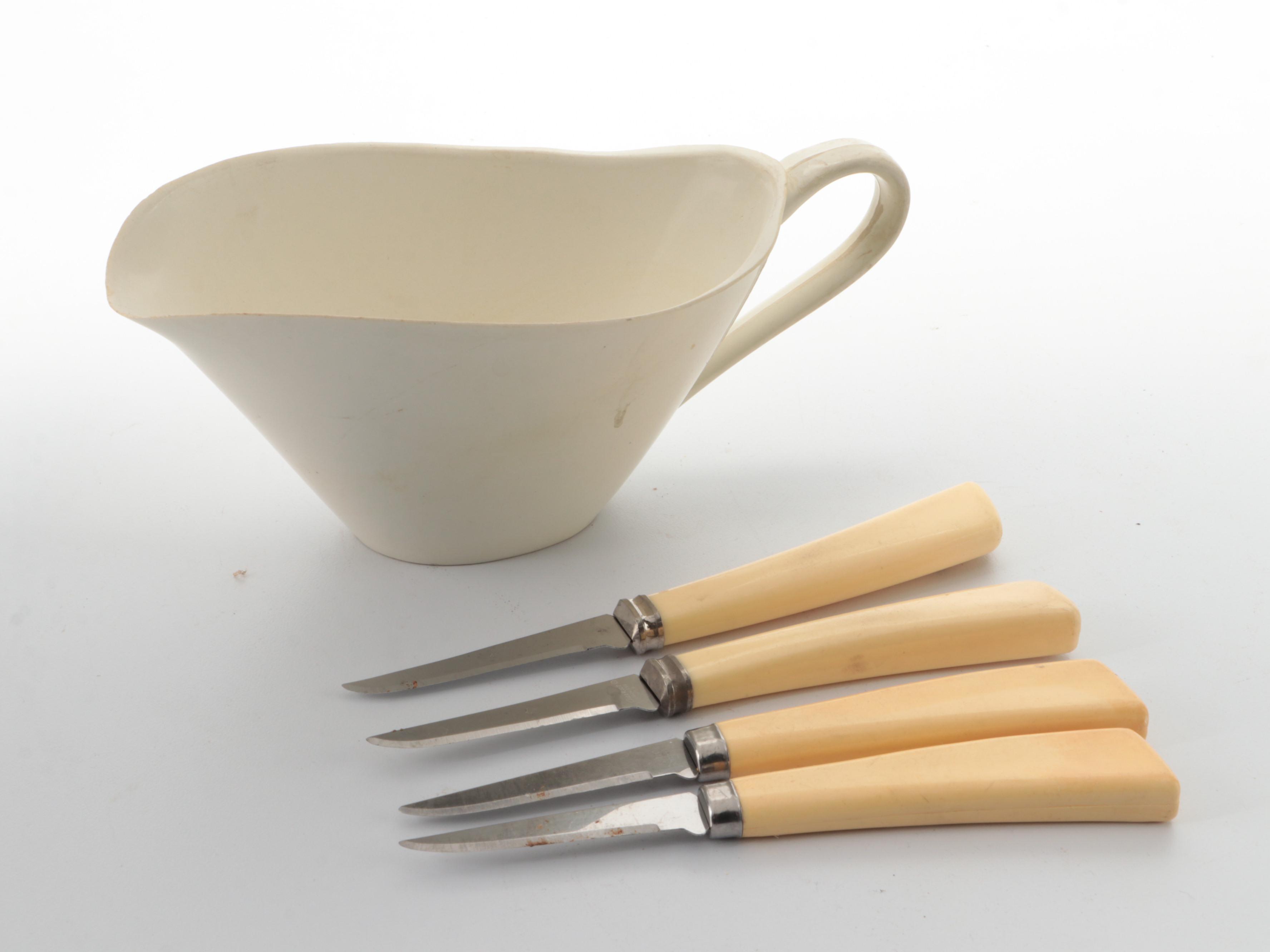 Boonton and Other Melamine Dishware With Sterilite Food Storage, Mid-20th C.