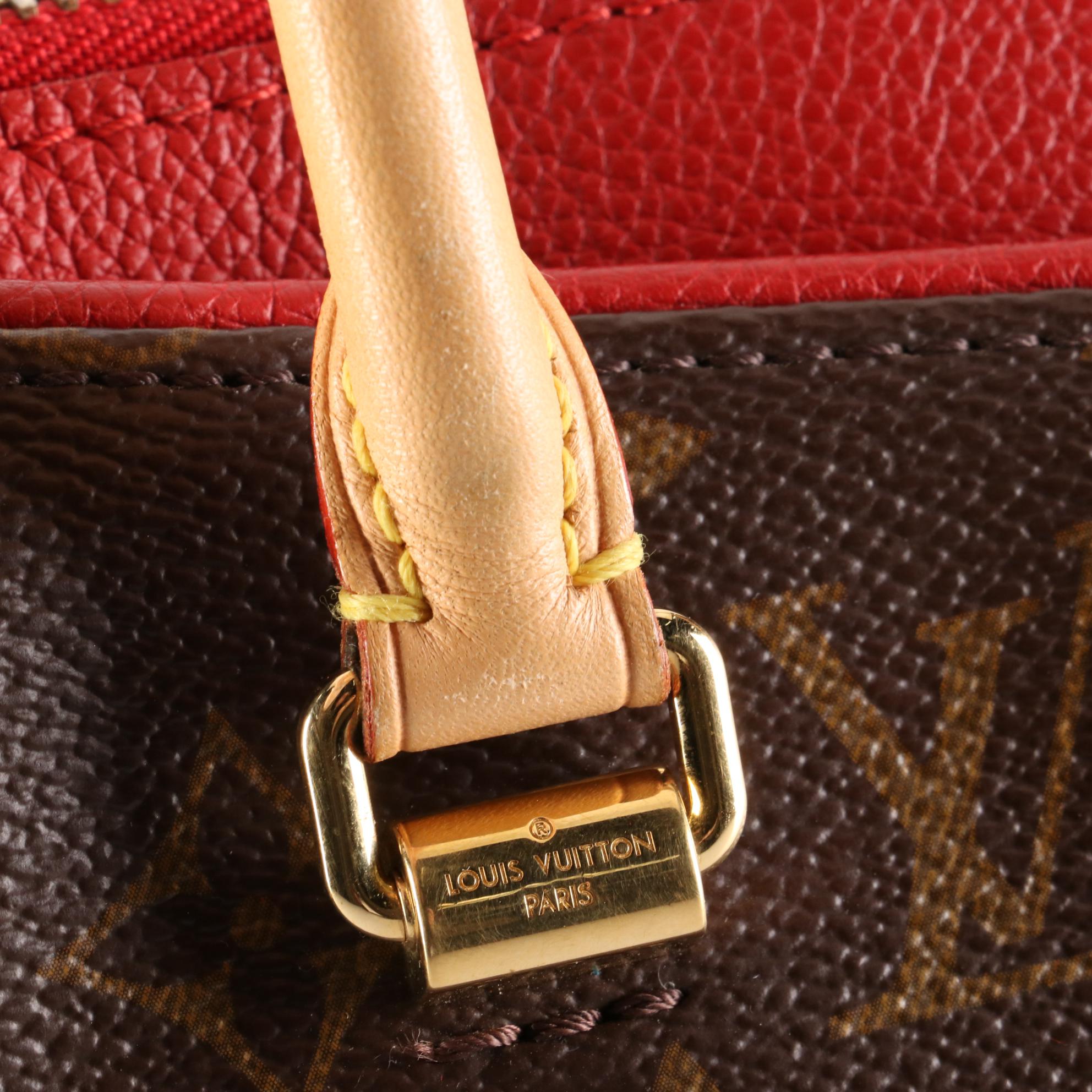 Louis Vuitton Medium Pallas Handbag in Monogram Canvas and Vachetta Leather