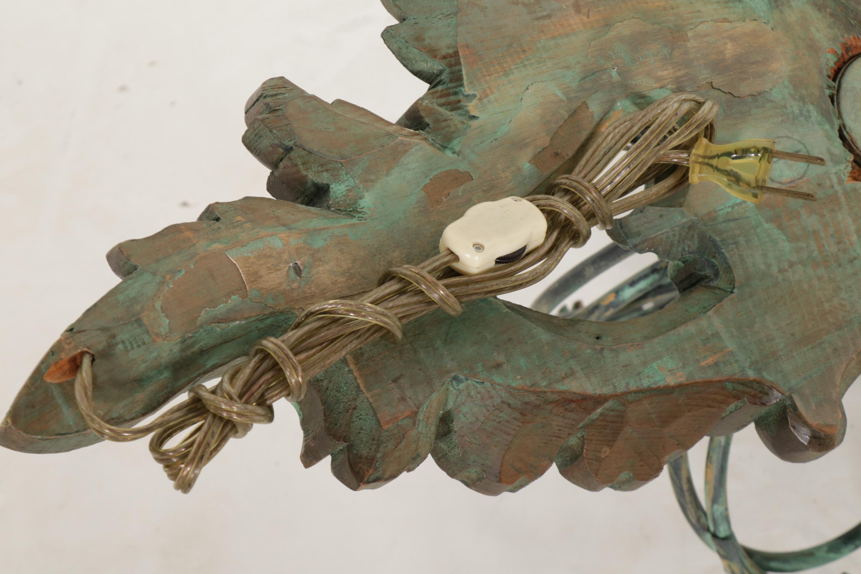 Rococo Style Three-Arm Electric Candle Sconce, Mid-20th Century