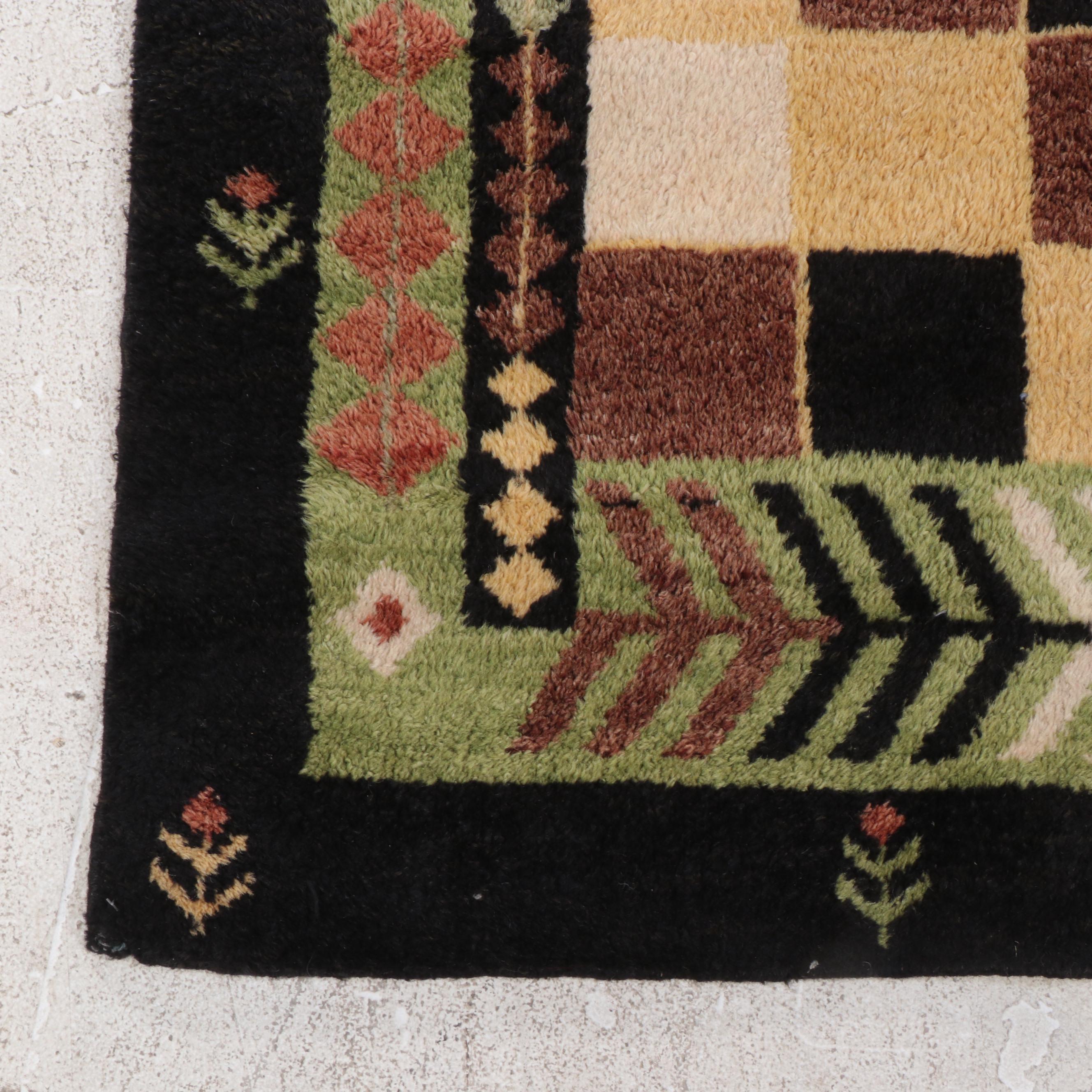 5'4 x 8'6 Hand-Knotted Indo-Persian Gabbeh Area Rug