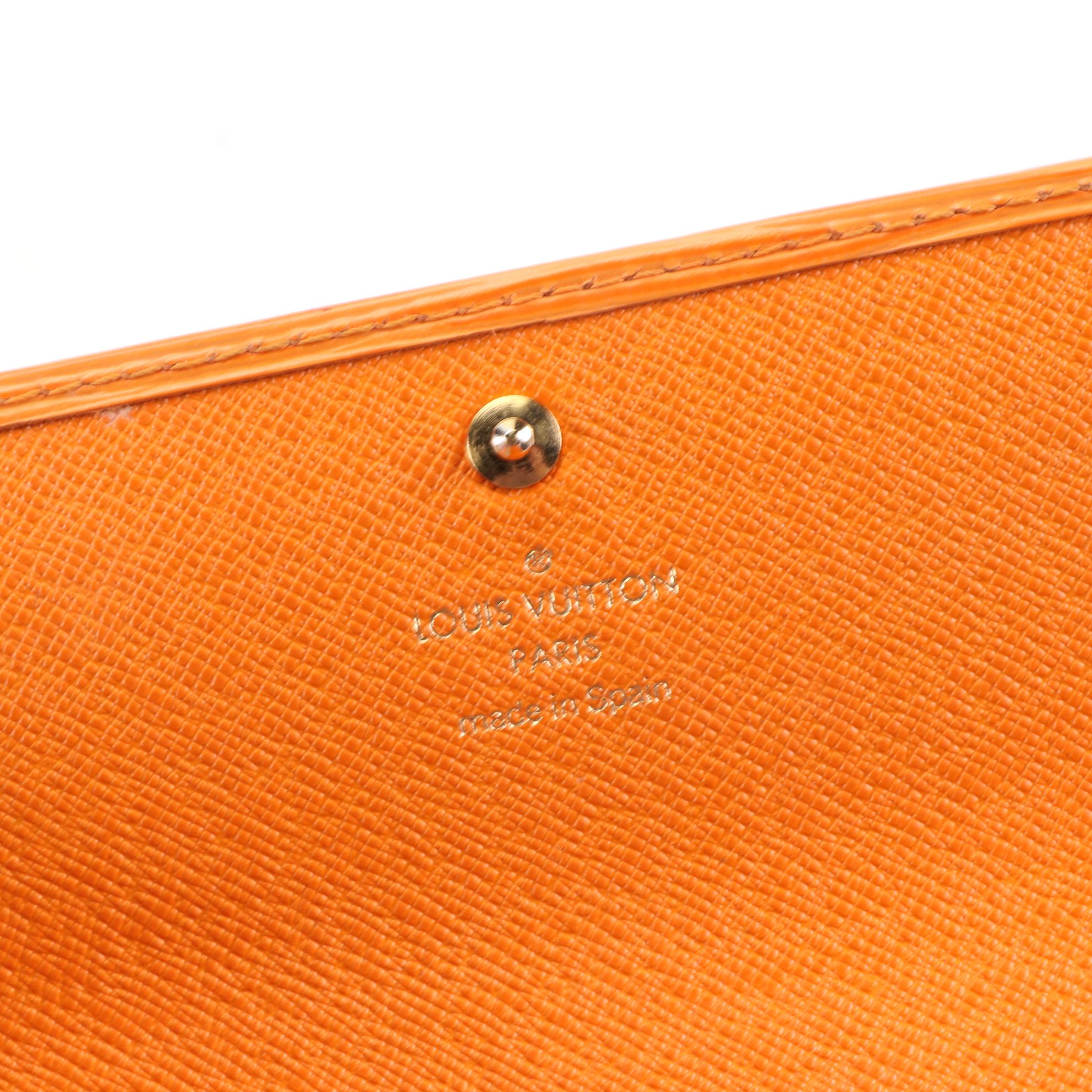 Louis Vuitton Porté-Tresor International Wallet in Mandarin Epi Leather with Box