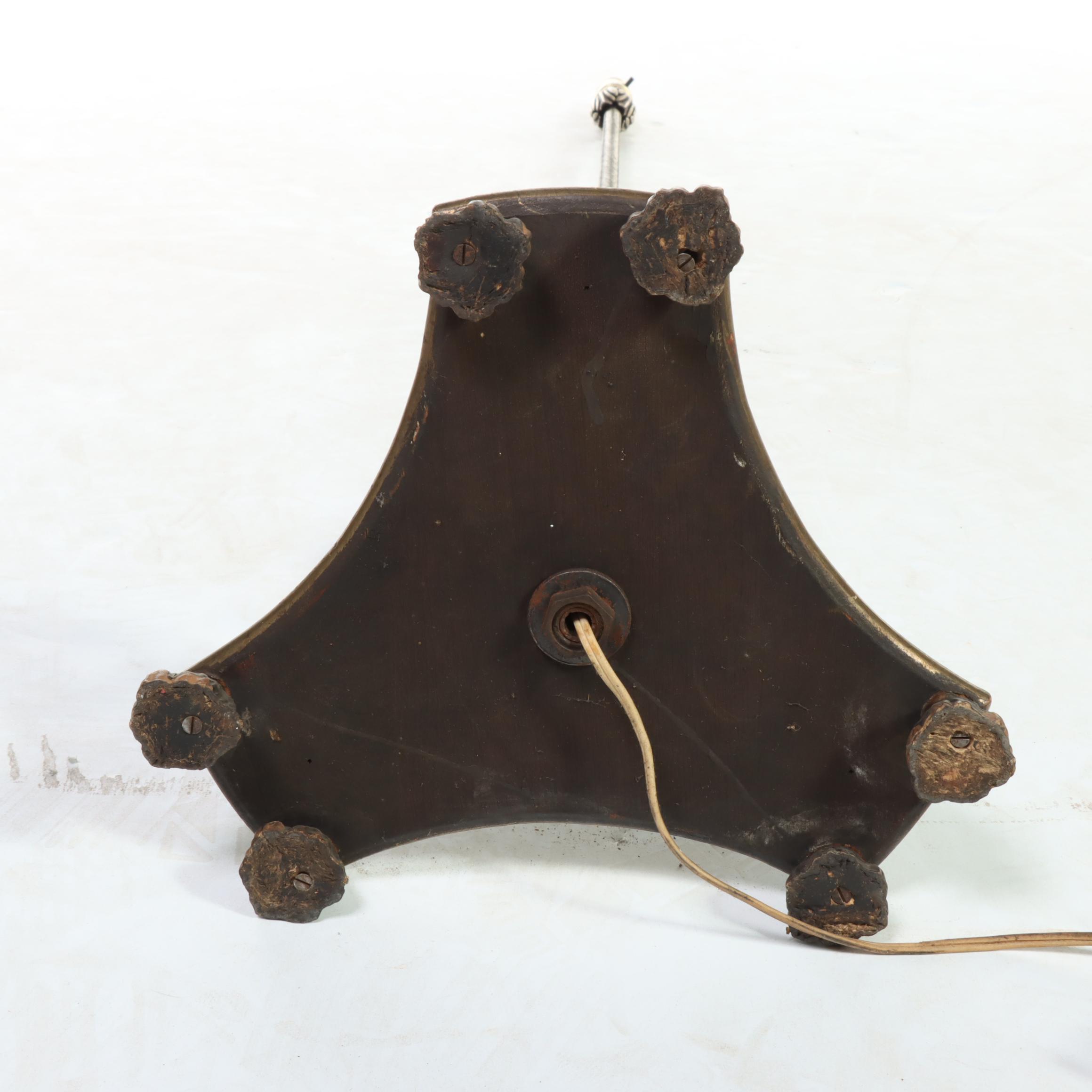 Neoclassical Style Metal and Marble Floor Lamp, Early to Mid-20th Century